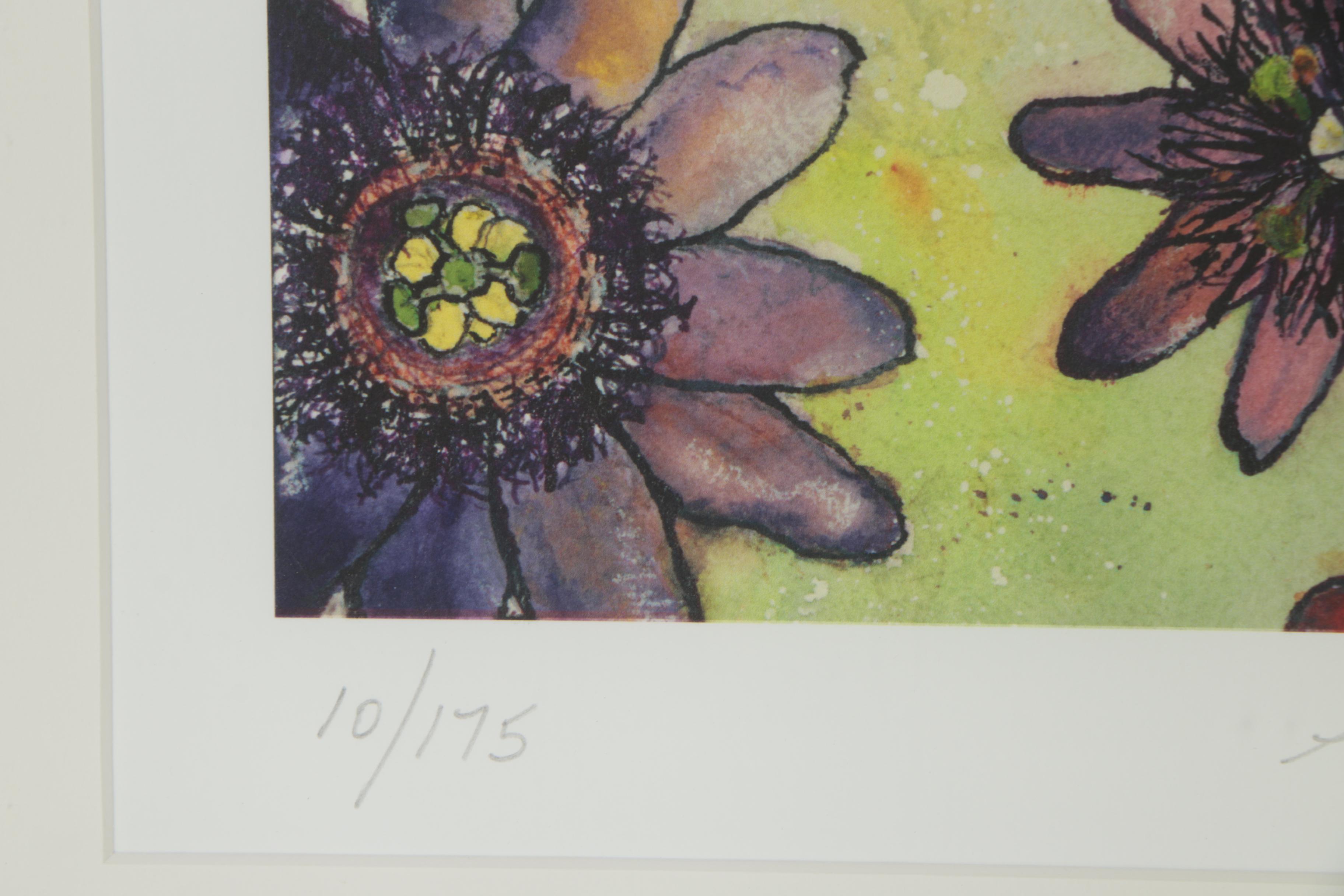 Susan Willis Giclée Limited Edition Reproduction Print"An Array Passionflowers"