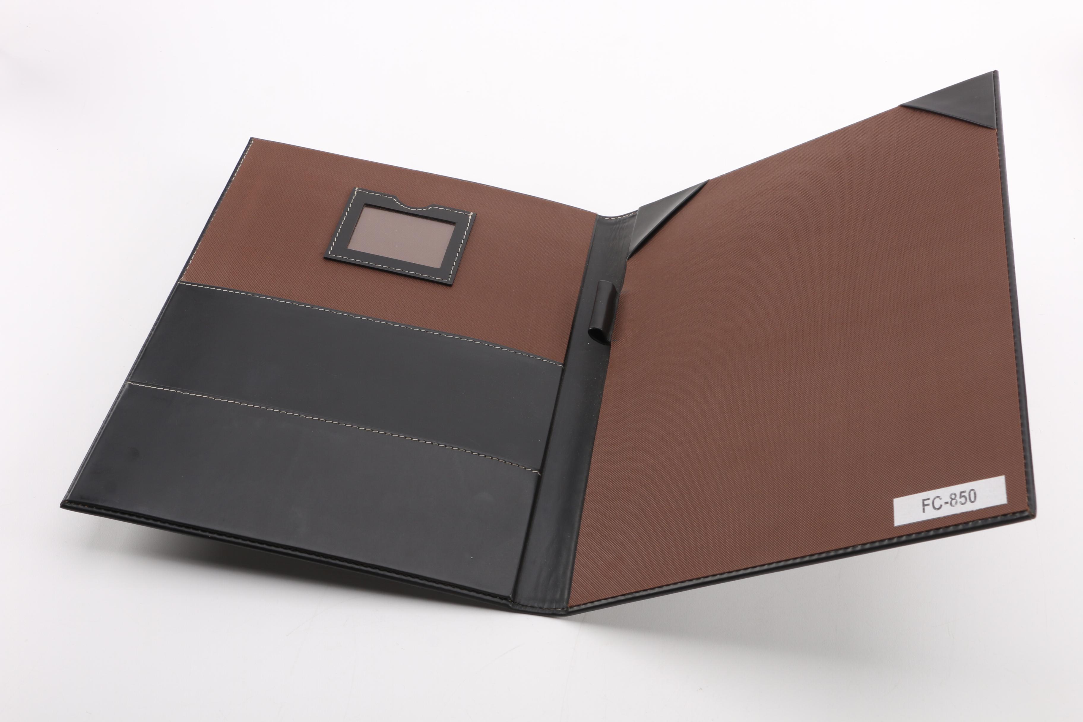 Aida & Co. Dark Brown Faux Leather Stationery Caddies