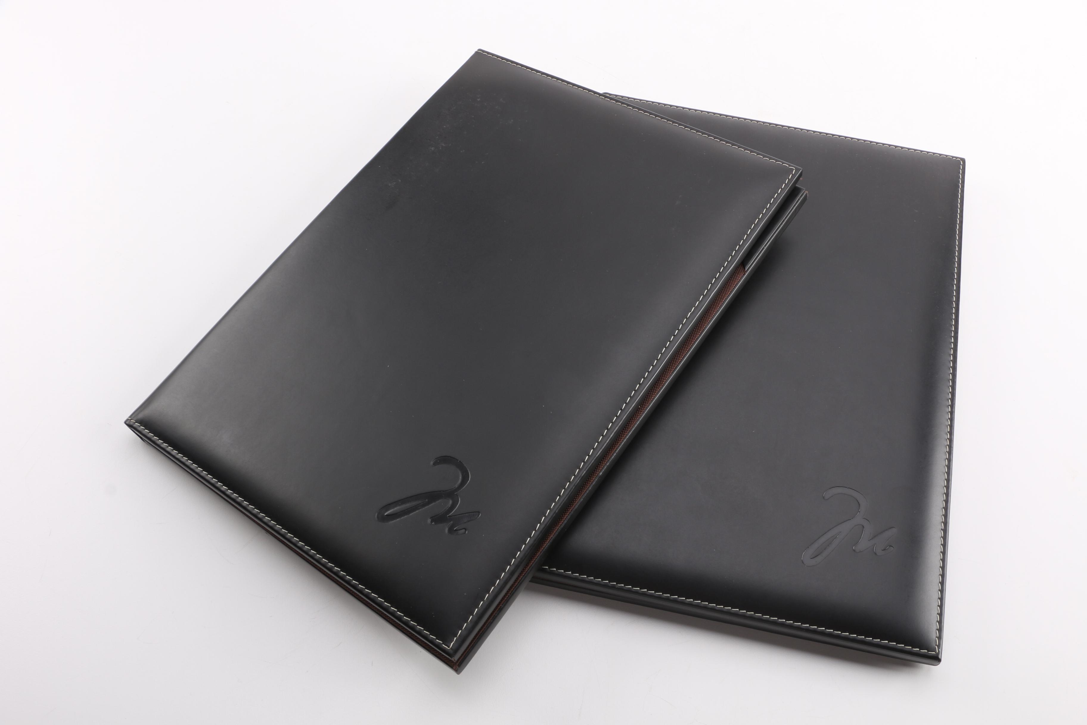 Aida & Co. Dark Brown Faux Leather Stationery Caddies