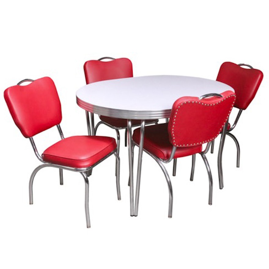 Diner Style Dining Table and Chairs