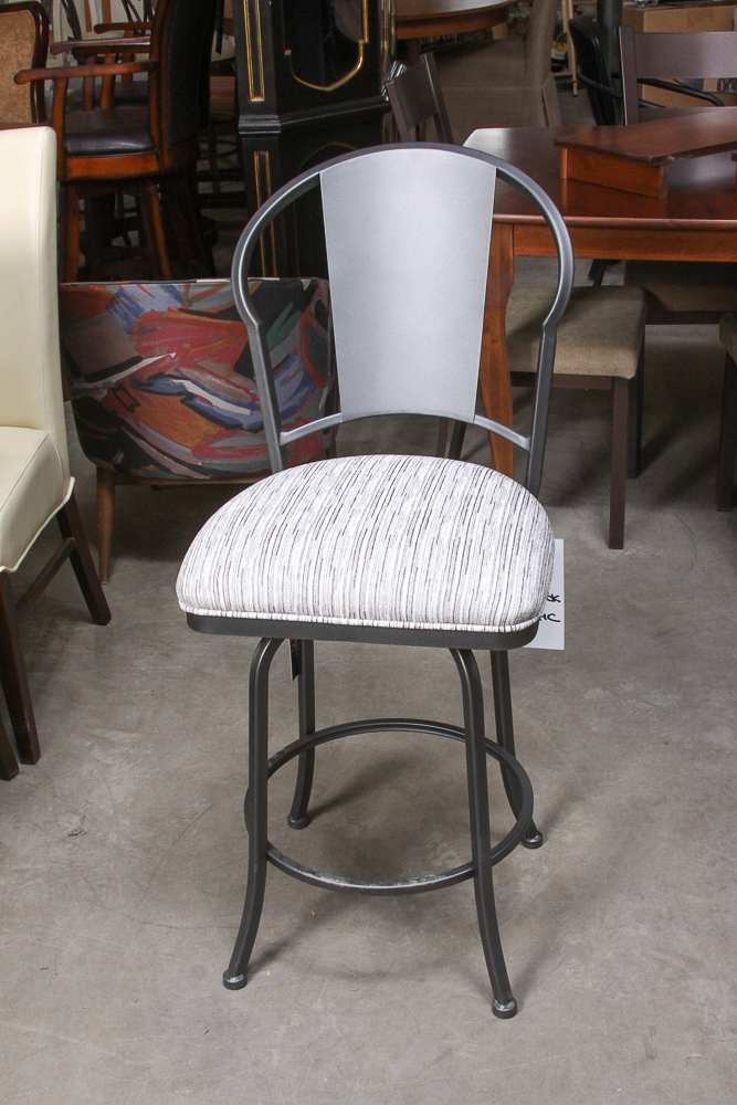 Pair of Swivel Bar Stools by Pastel Furniture