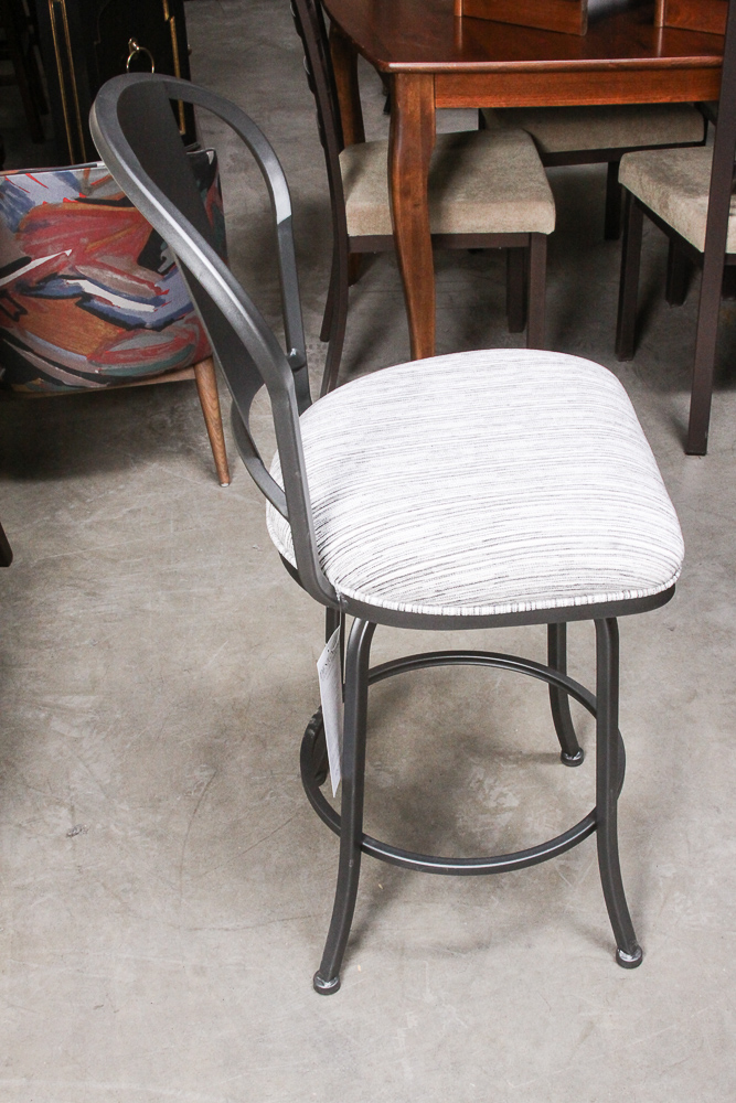 Pair of Swivel Bar Stools by Pastel Furniture