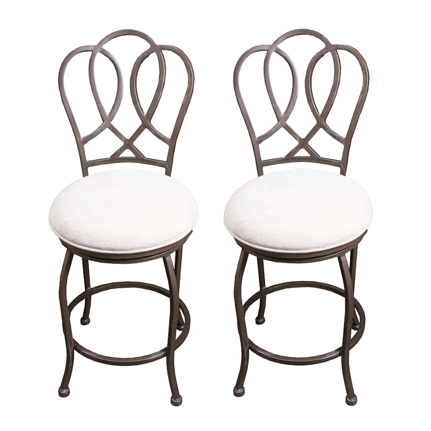 Pair of Swivel Counter Stools