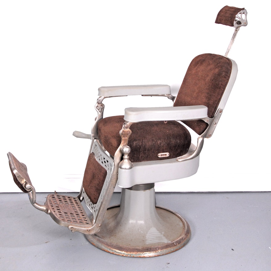 Circa 1950s Barber Chair by Emil J. Paidar