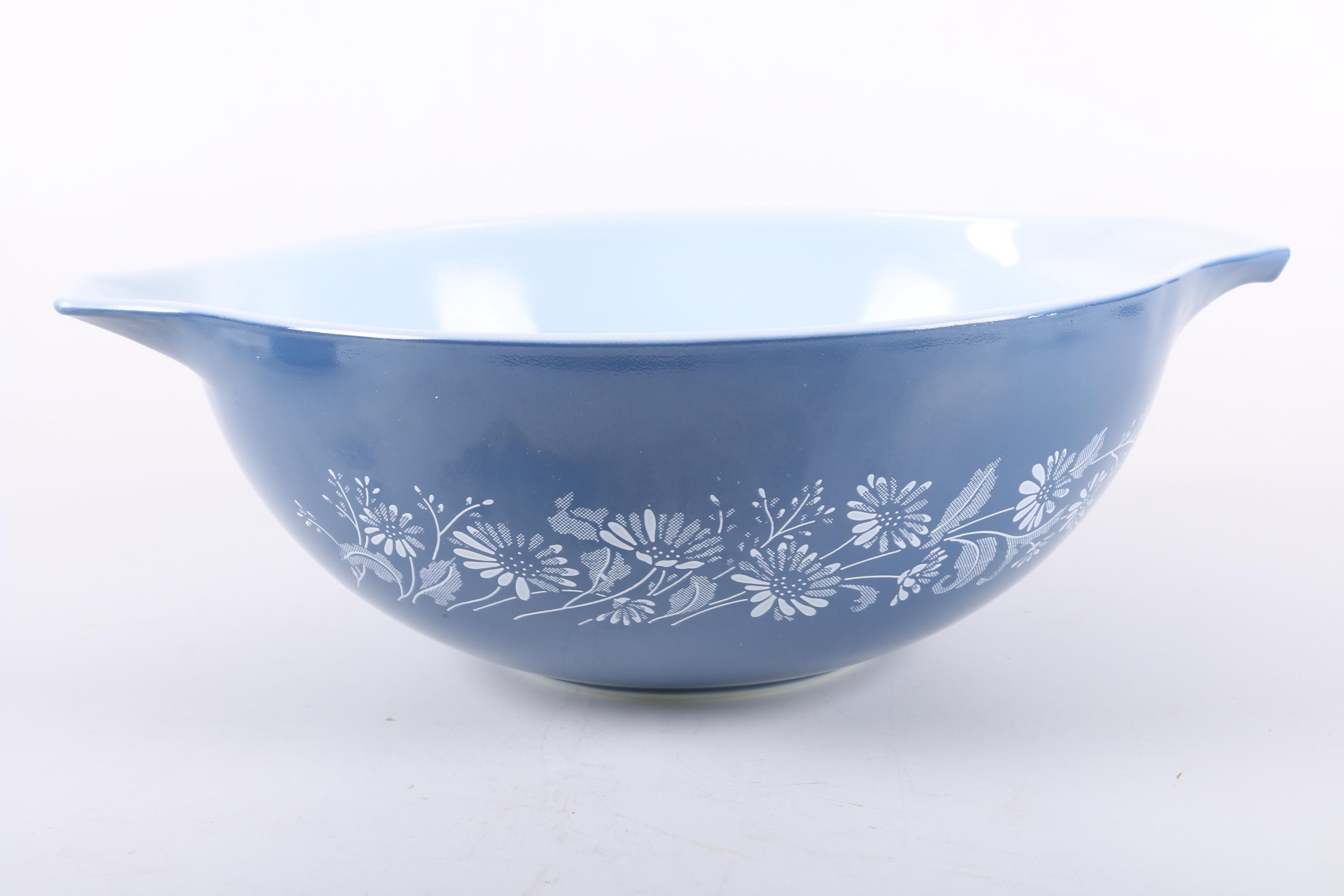 Vintage Pyrex "Colonial Mist" Floral Mixing Bowls and Casserole Dishes 1983-86