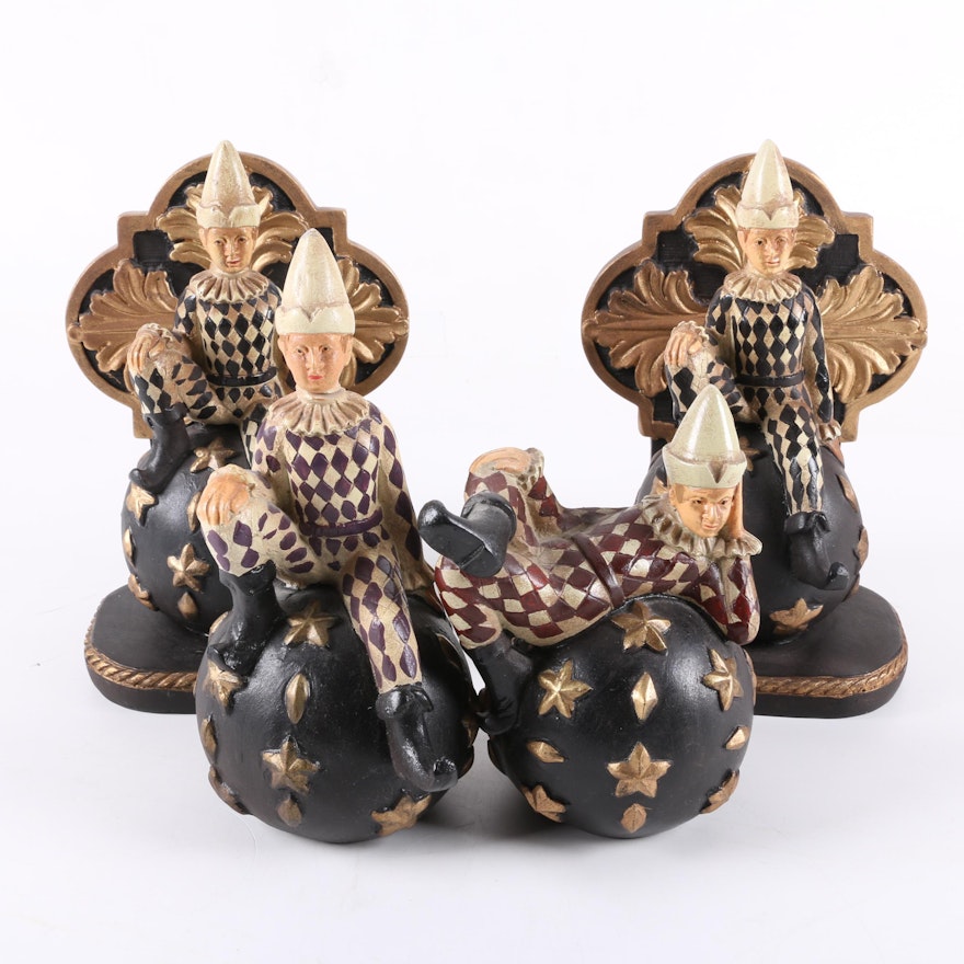 Sterling Industries Jester Bookend Figurines