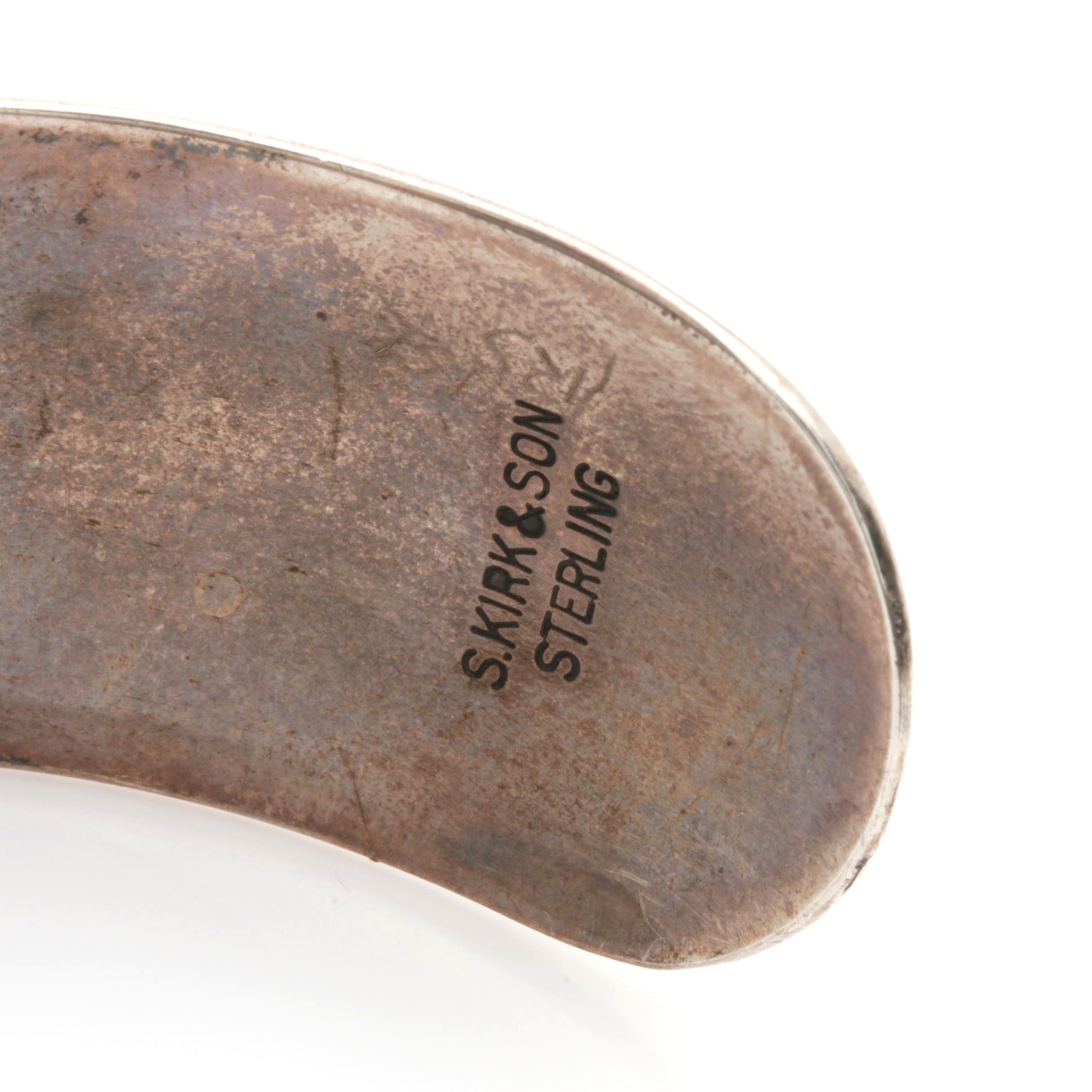 S. Kirk & Son Sterling Engraved Silver Cuff Bracelet