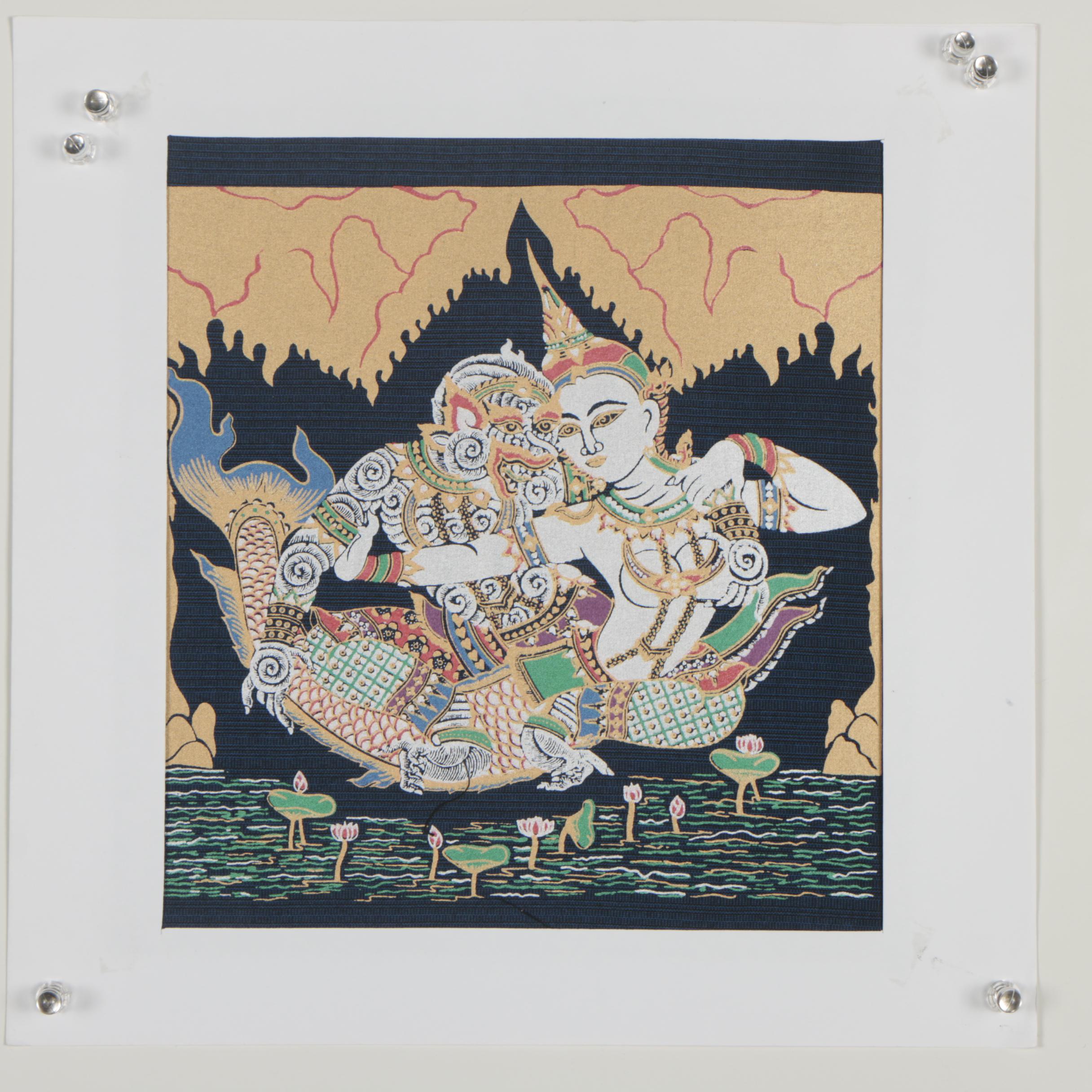 Southeast Asian Inspired Gouache Paintings