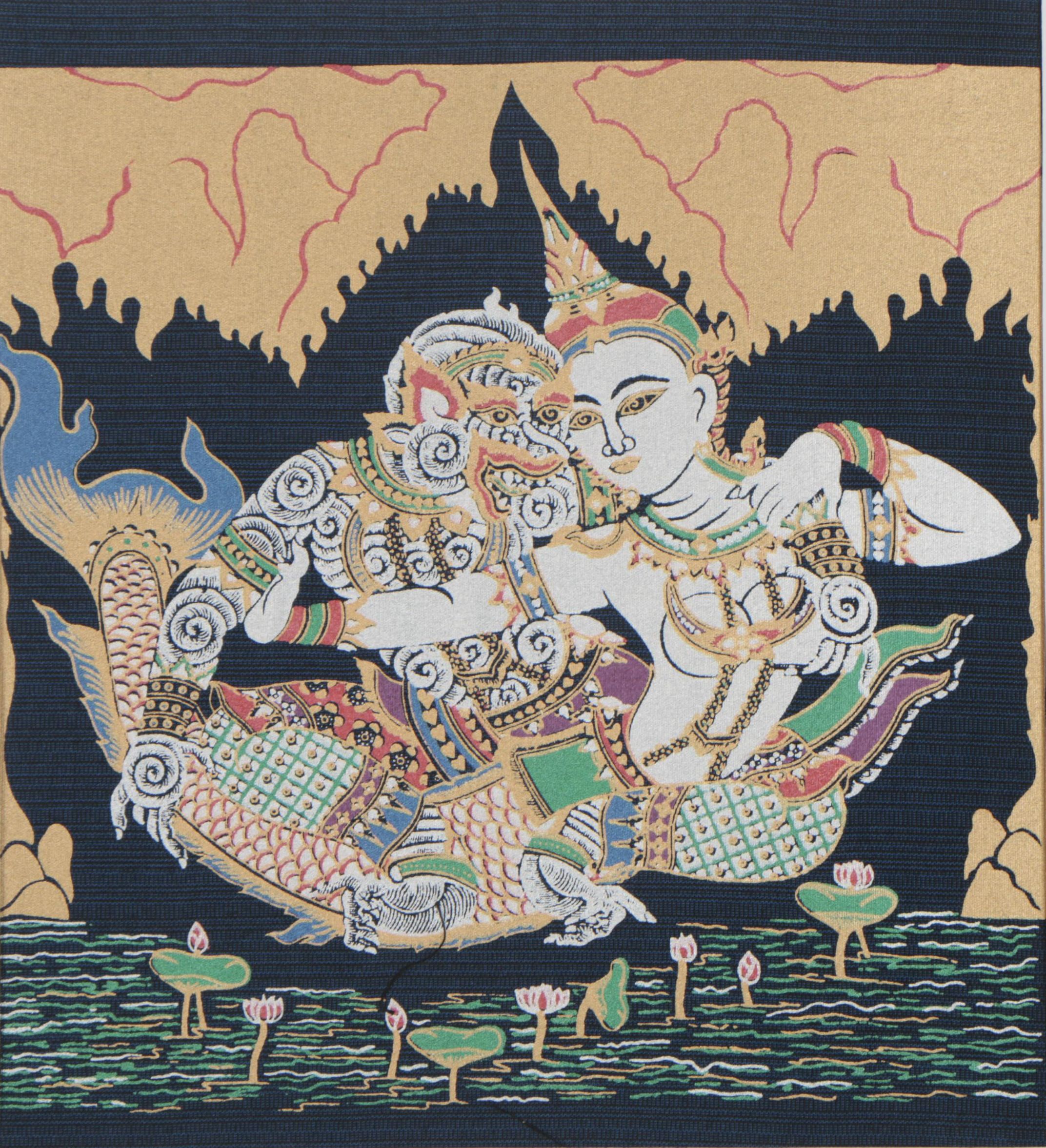 Southeast Asian Inspired Gouache Paintings