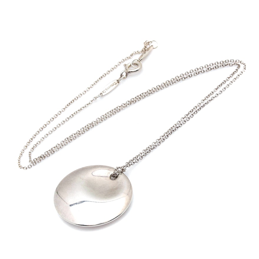 Elsa Peretti Tiffany & Co. Sterling Silver Pendant Necklace