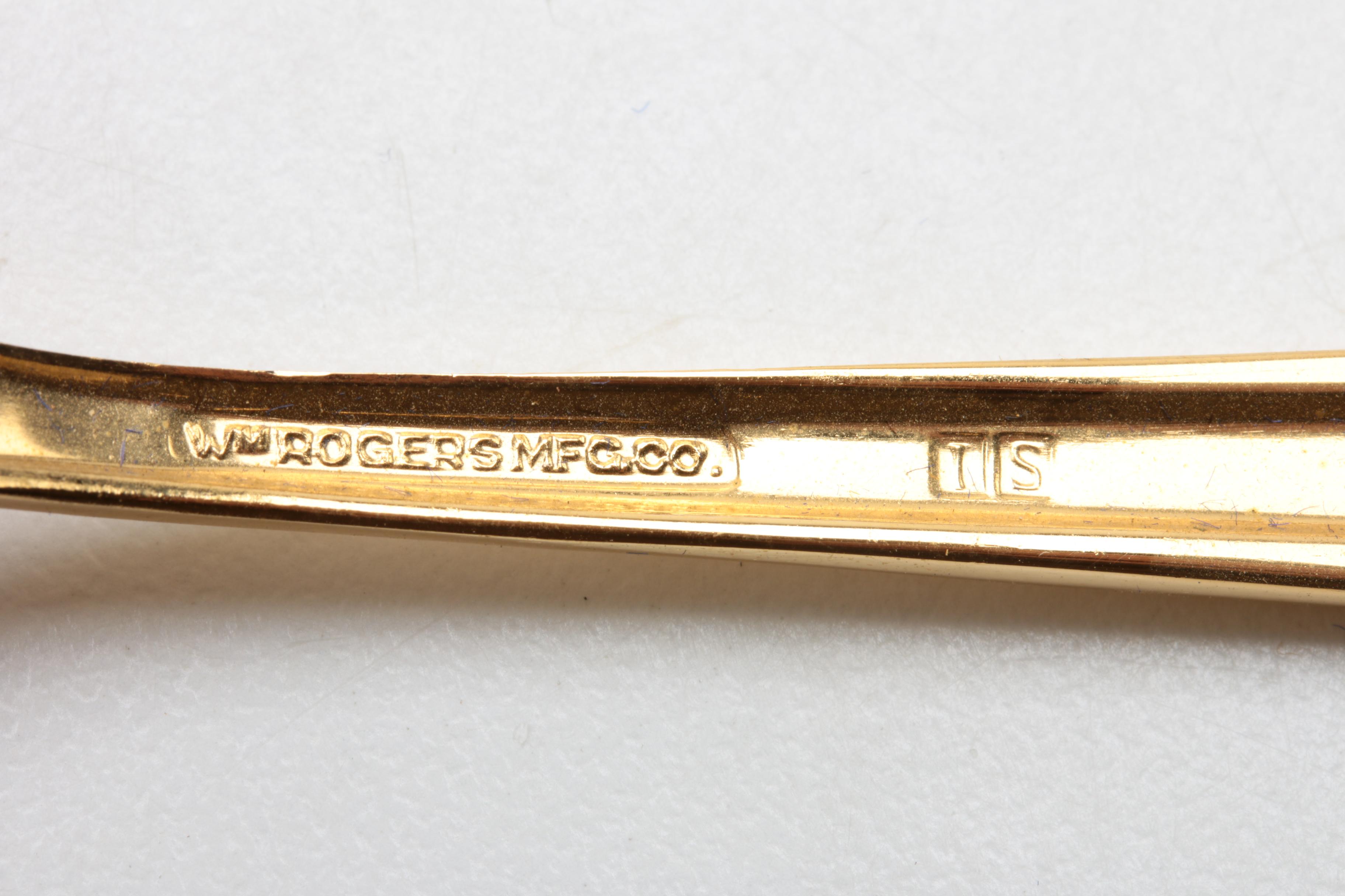 Wm. Rogers Mfg. Co. Silver Plate and Gold-Washed Presidential Spoons