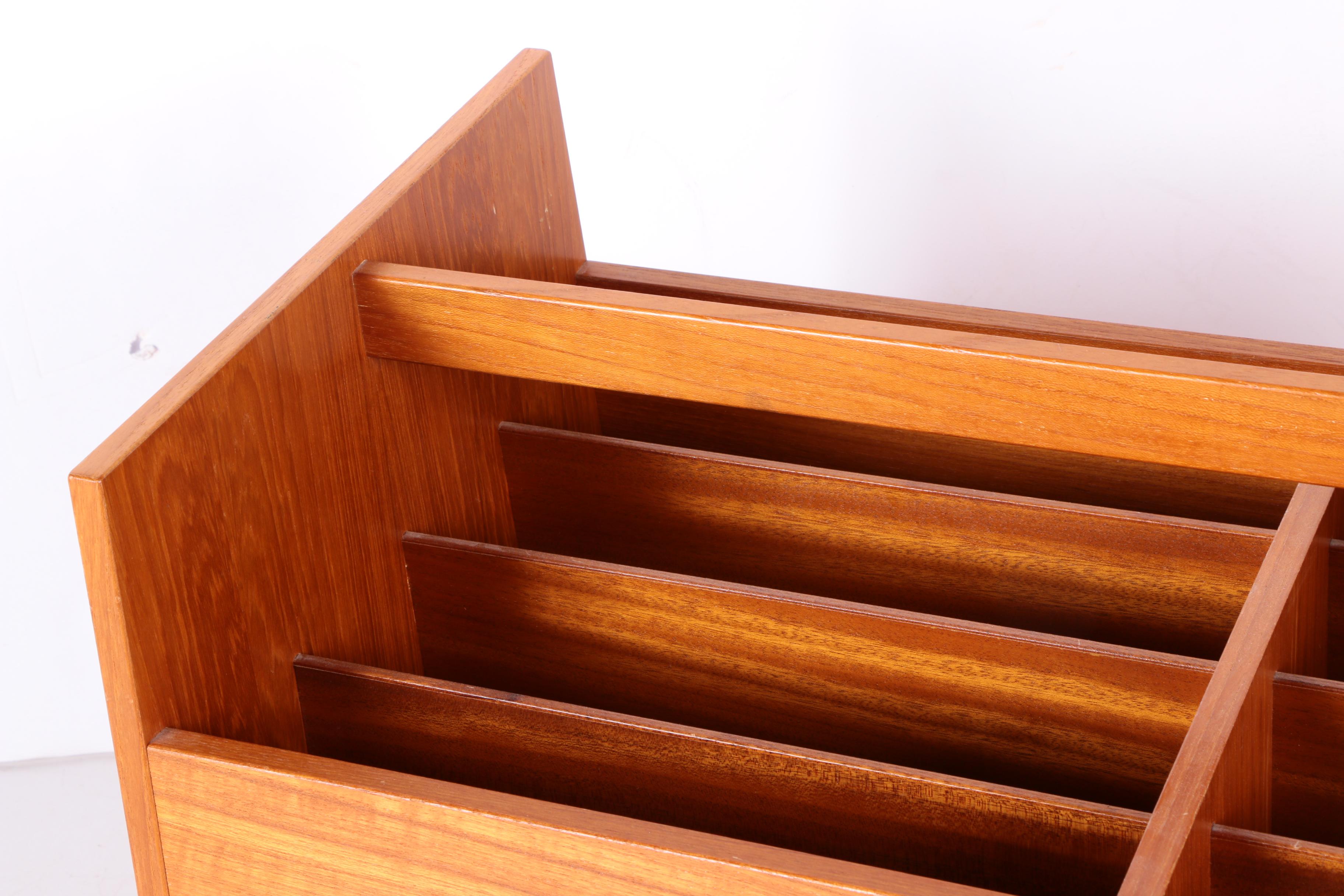 Rolling Wood Storage Bin