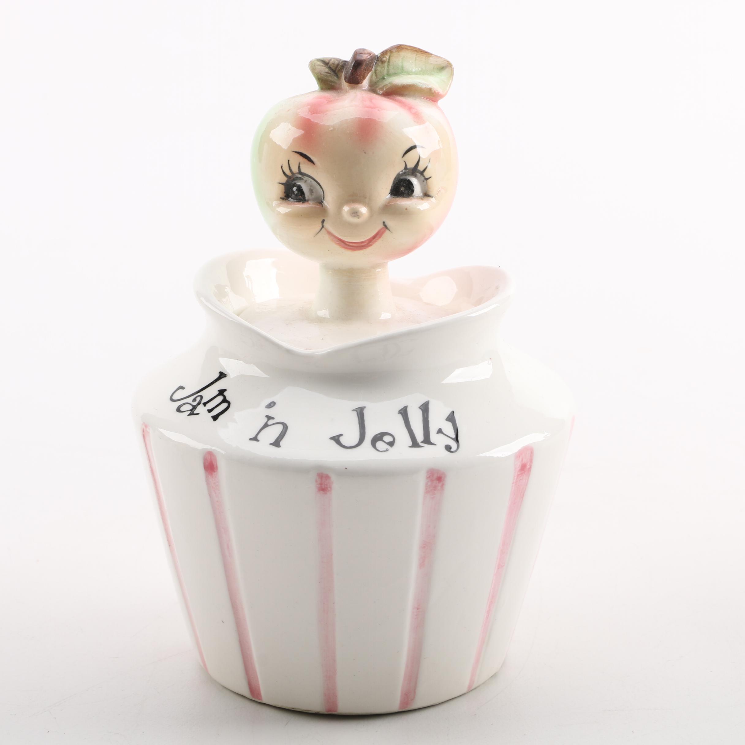 Lefton "Pixieware" Holt Howard Condiment Jars, Circa 1958