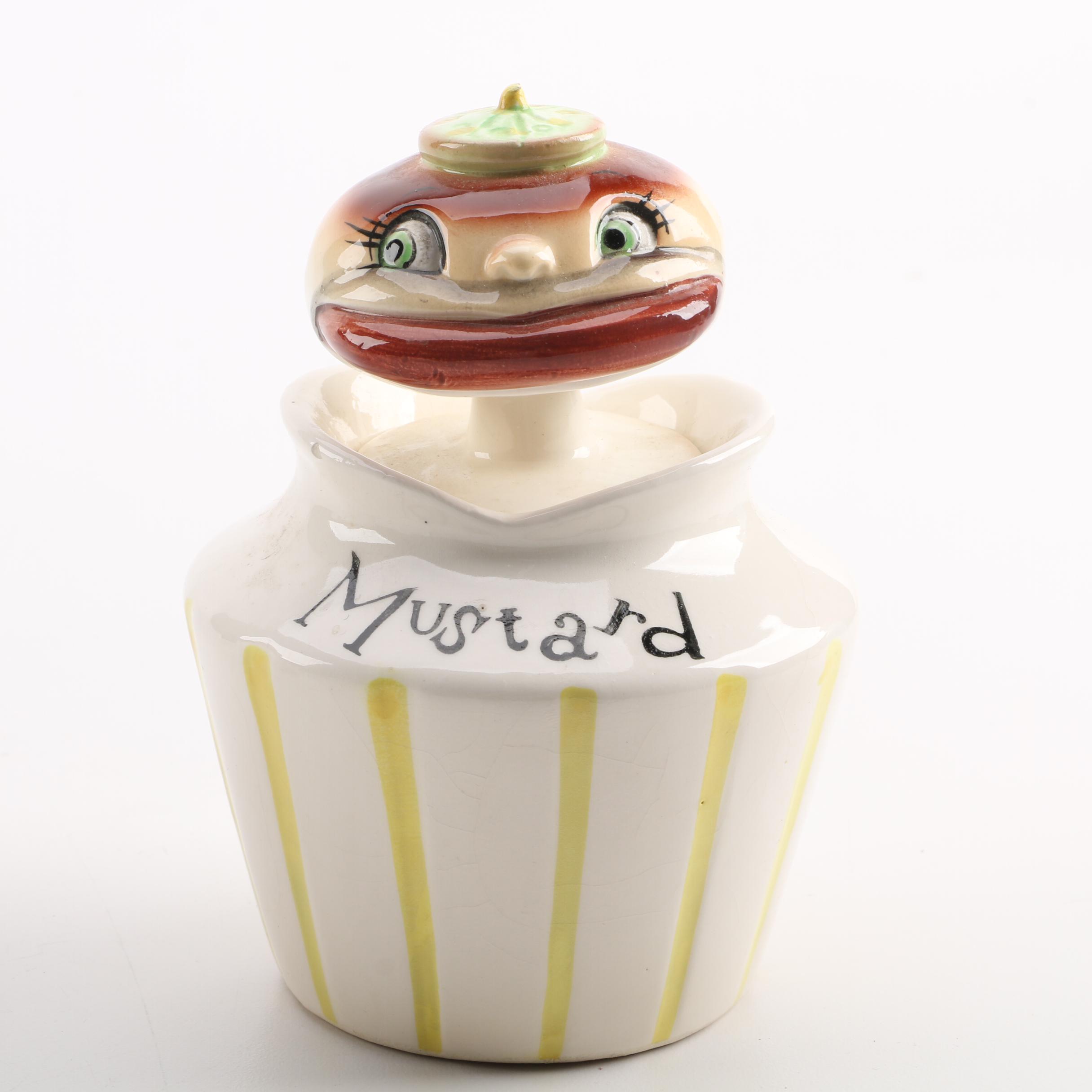 Lefton "Pixieware" Holt Howard Condiment Jars, Circa 1958