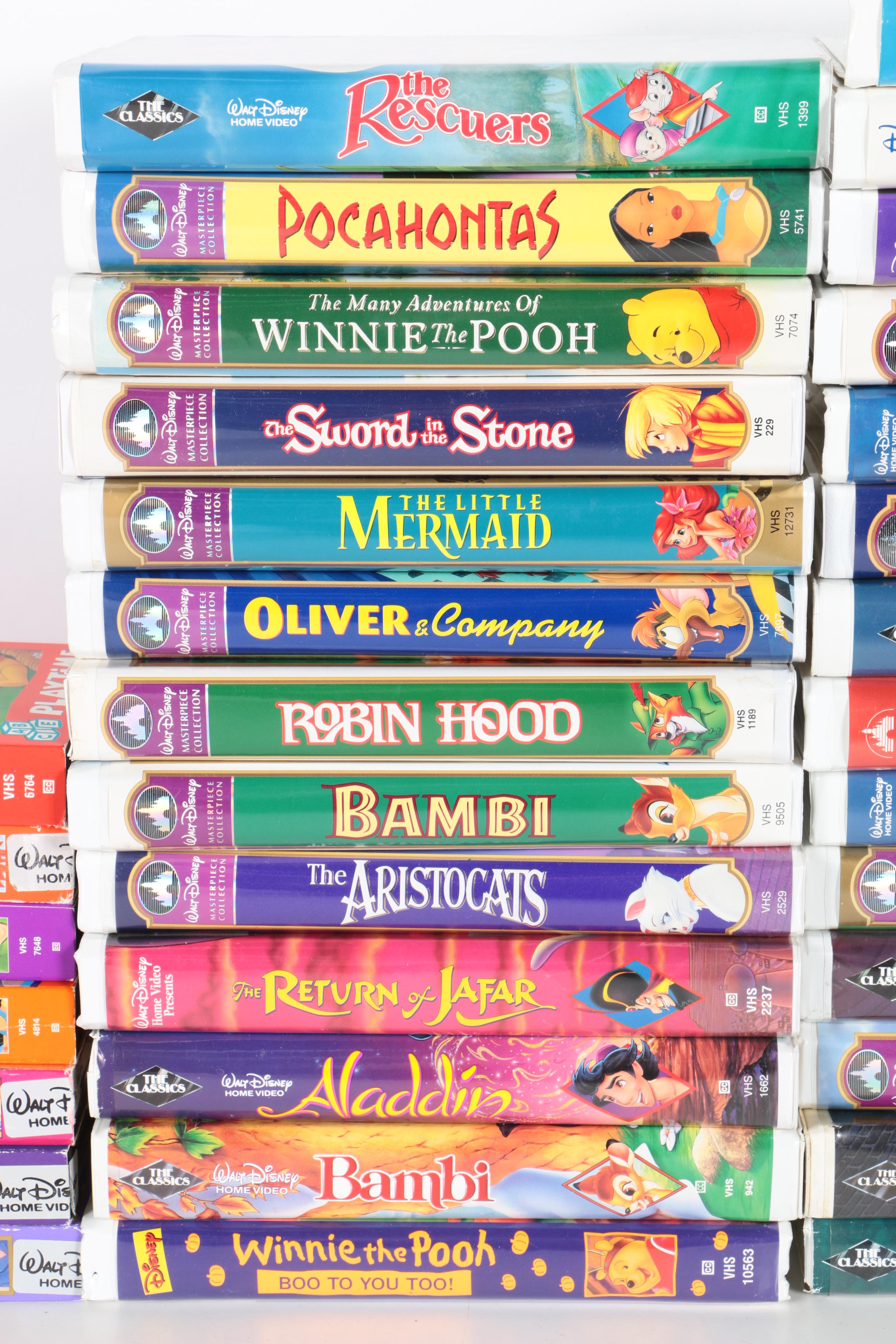 Assorted Disney VHS Tapes including Disney Black Diamond Series