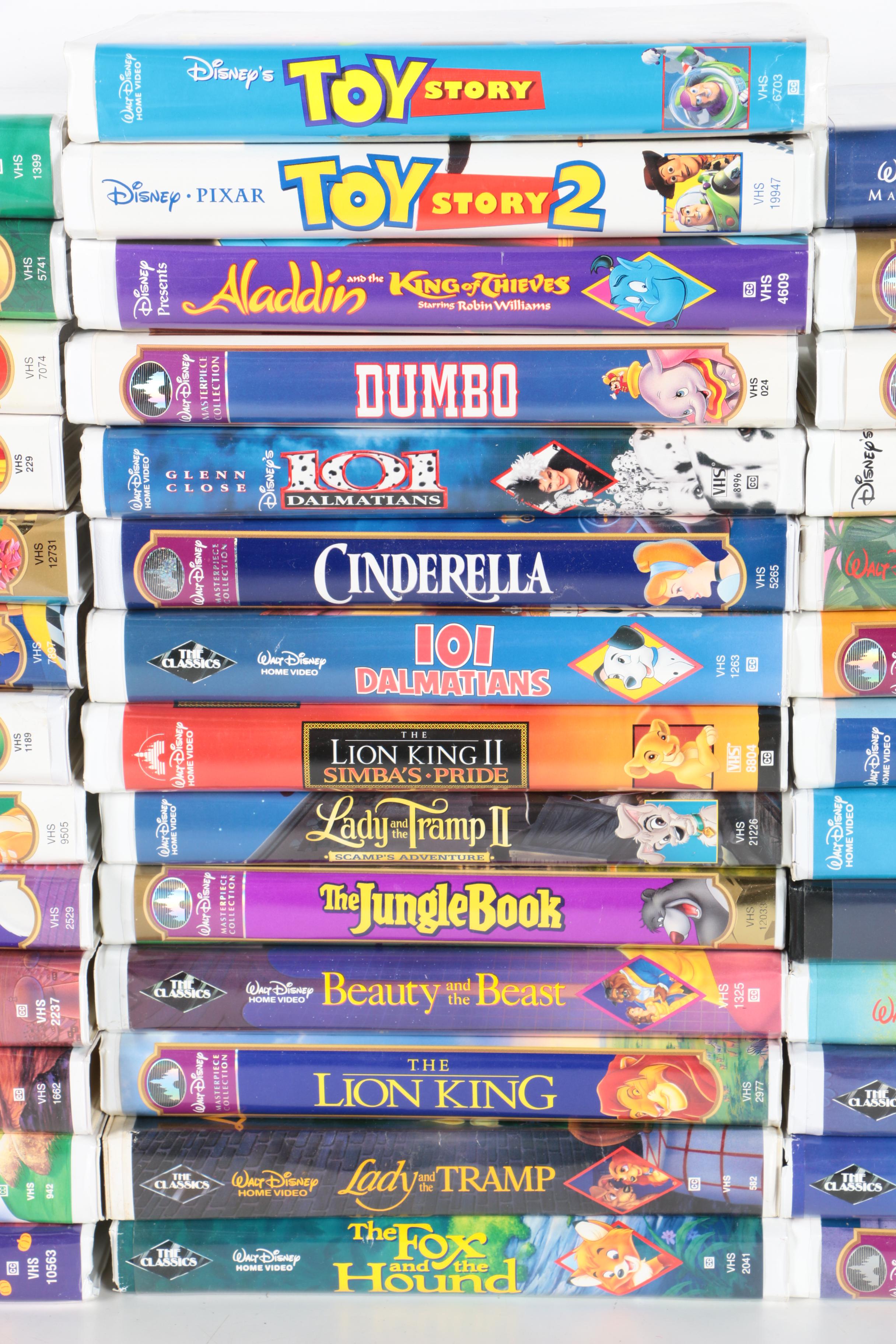 Assorted Disney VHS Tapes including Disney Black Diamond Series