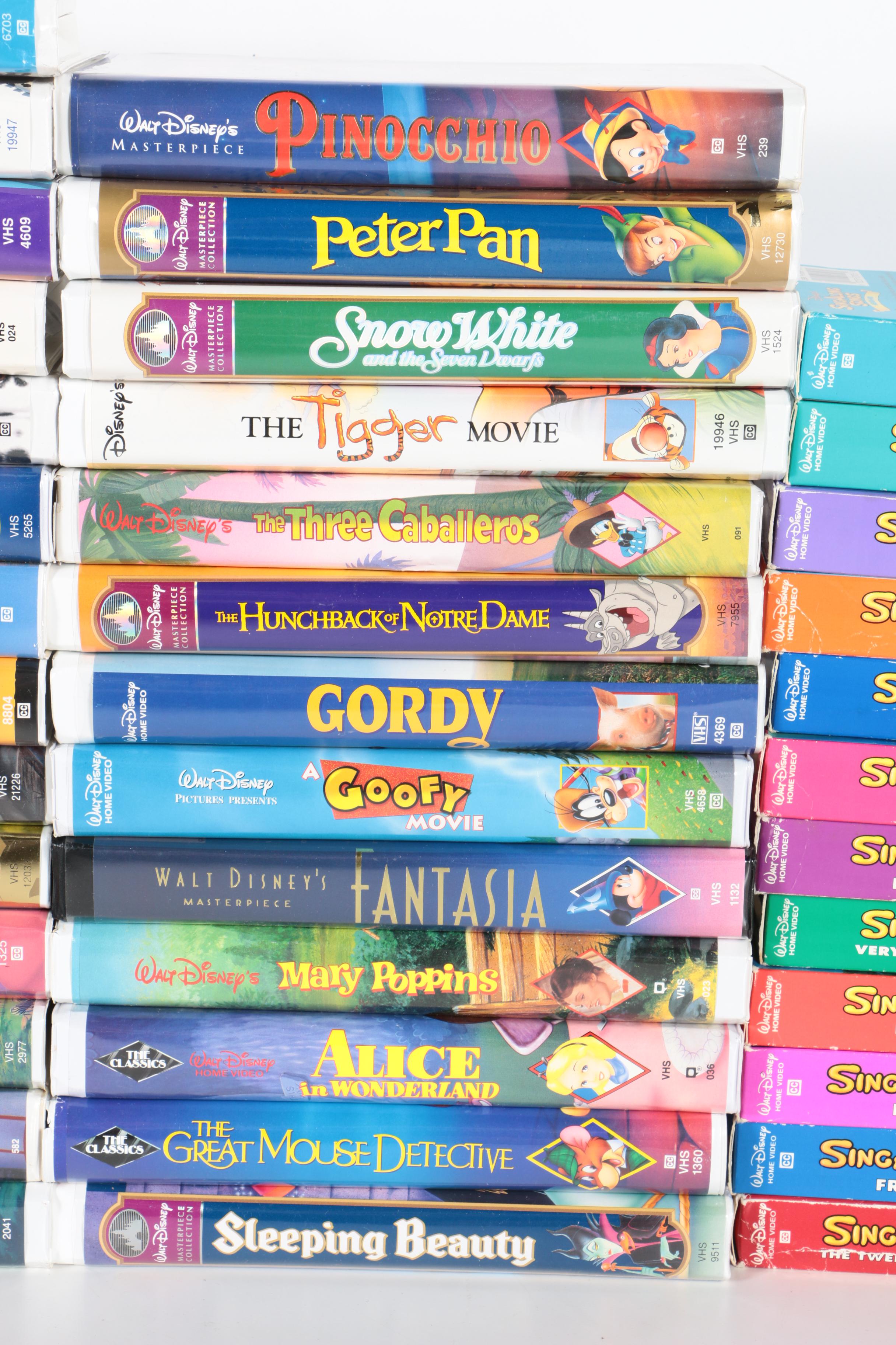 Assorted Disney VHS Tapes including Disney Black Diamond Series
