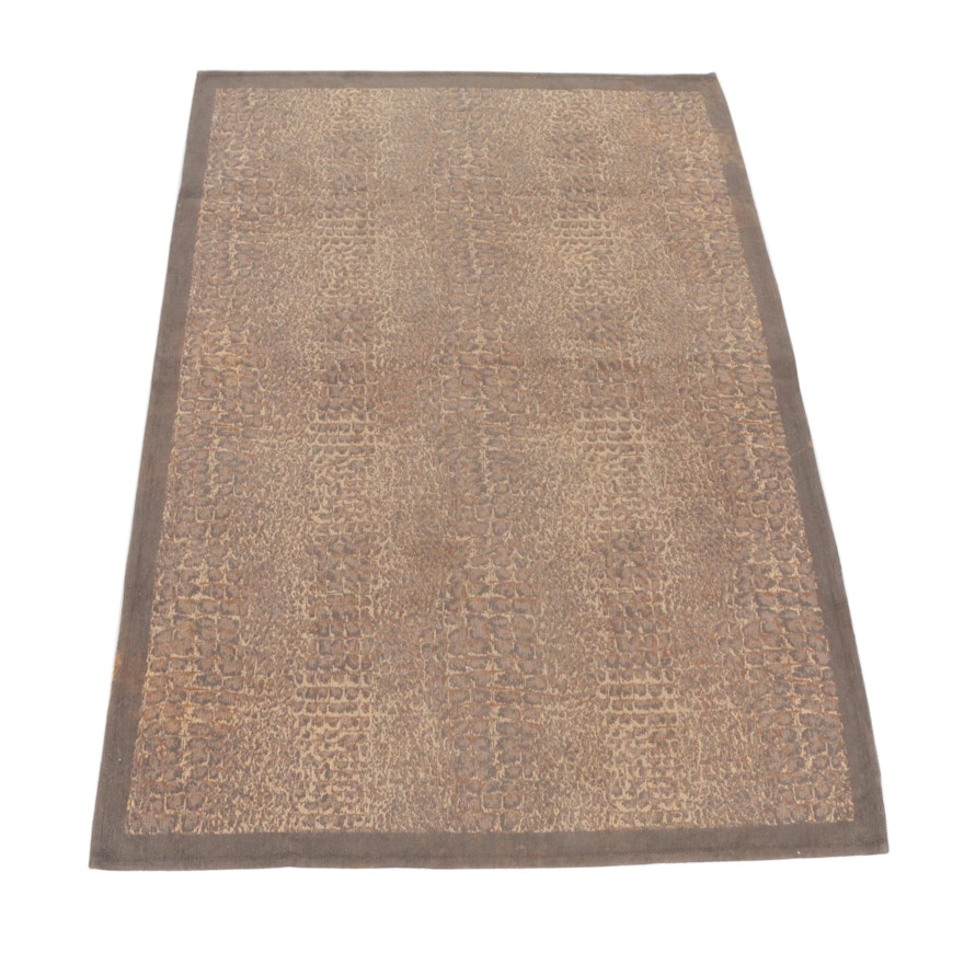 Machine Made Italian Animal Print Chenille Area Rug by Society