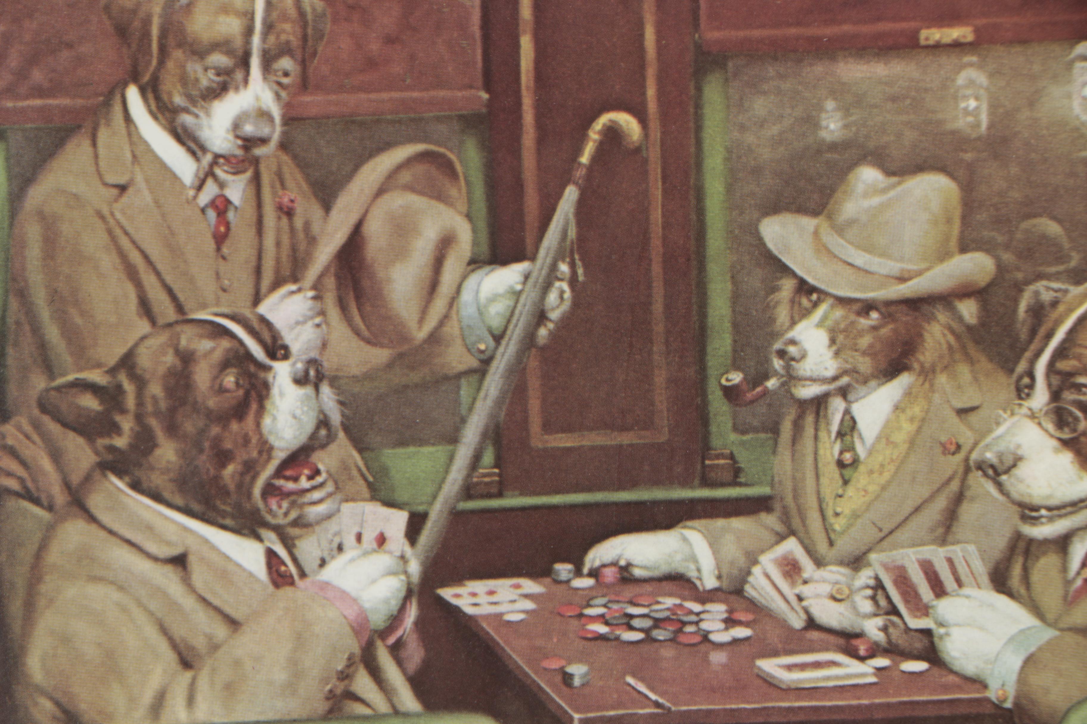 Offset Lithographs After C.M. Coolidge's "Dogs Playing Poker"