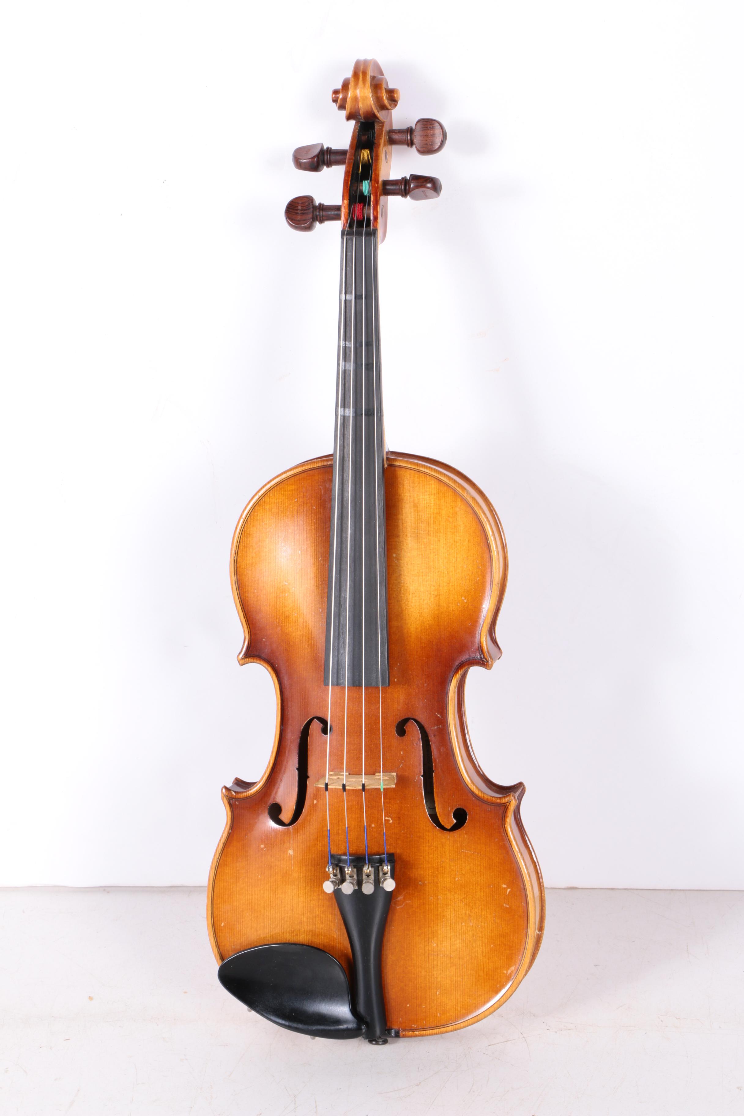 Vintage E R Pfretzschner 1/16 Violin Outfit after Stradivarius