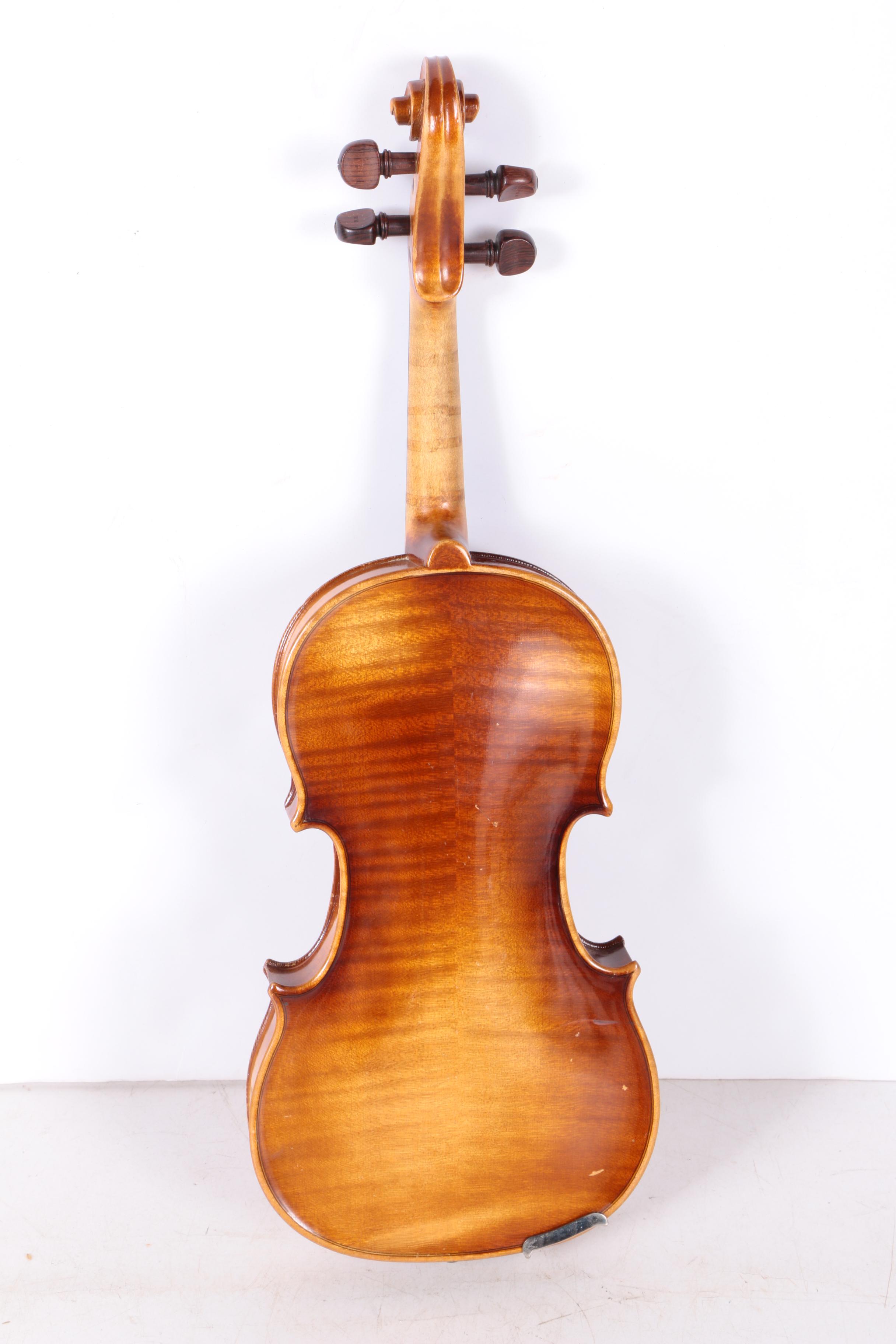 Vintage E R Pfretzschner 1/16 Violin Outfit after Stradivarius
