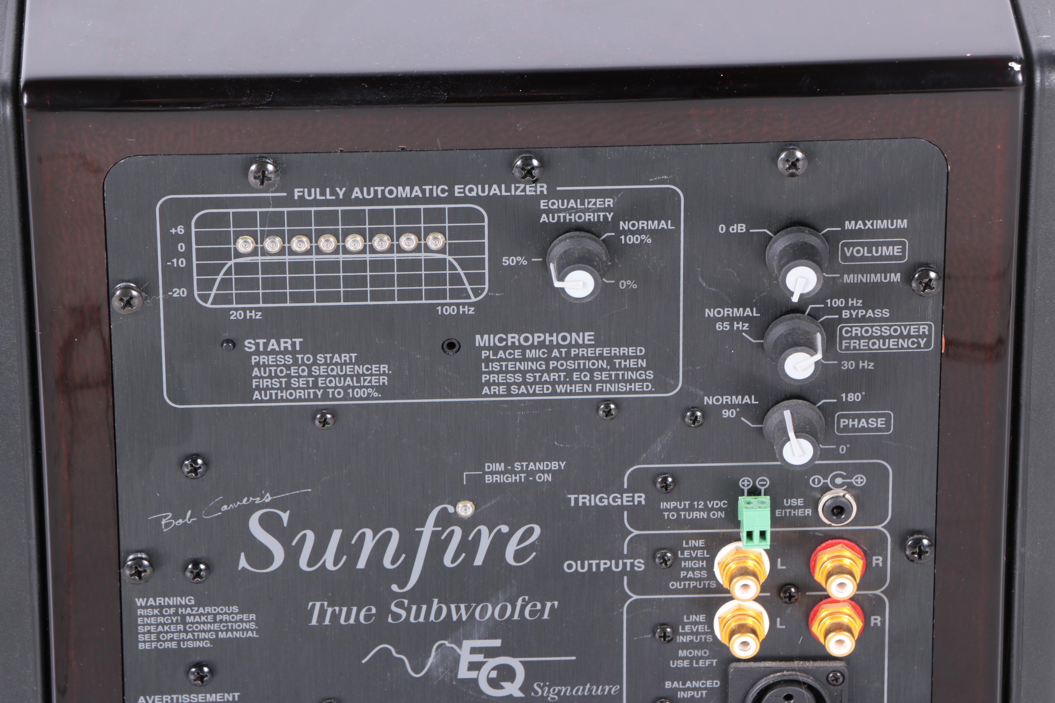 Sunfire EQ Signature Subwoofer with Auto-EQ