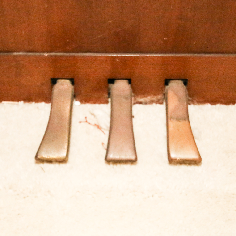 Vintage Wurlitzer Spinet Piano with Sheet Music Cabinet