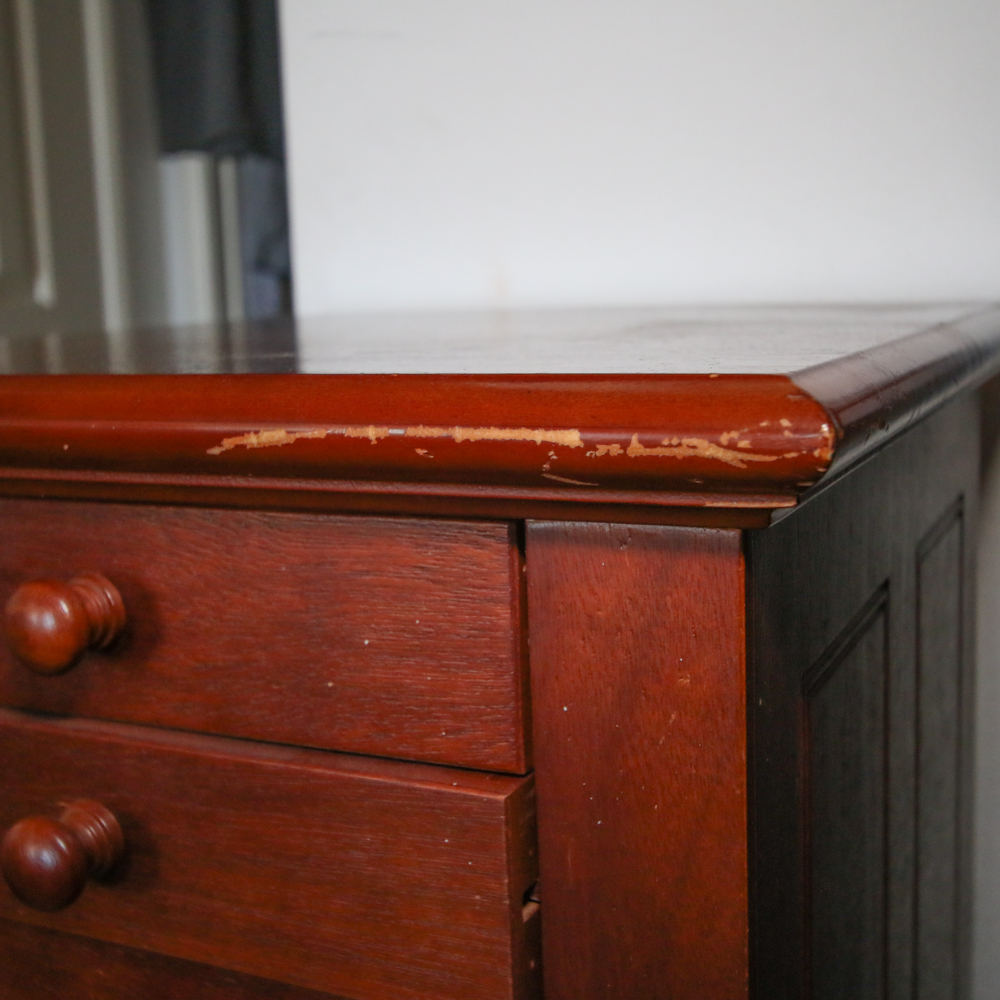 Vintage Wurlitzer Spinet Piano with Sheet Music Cabinet