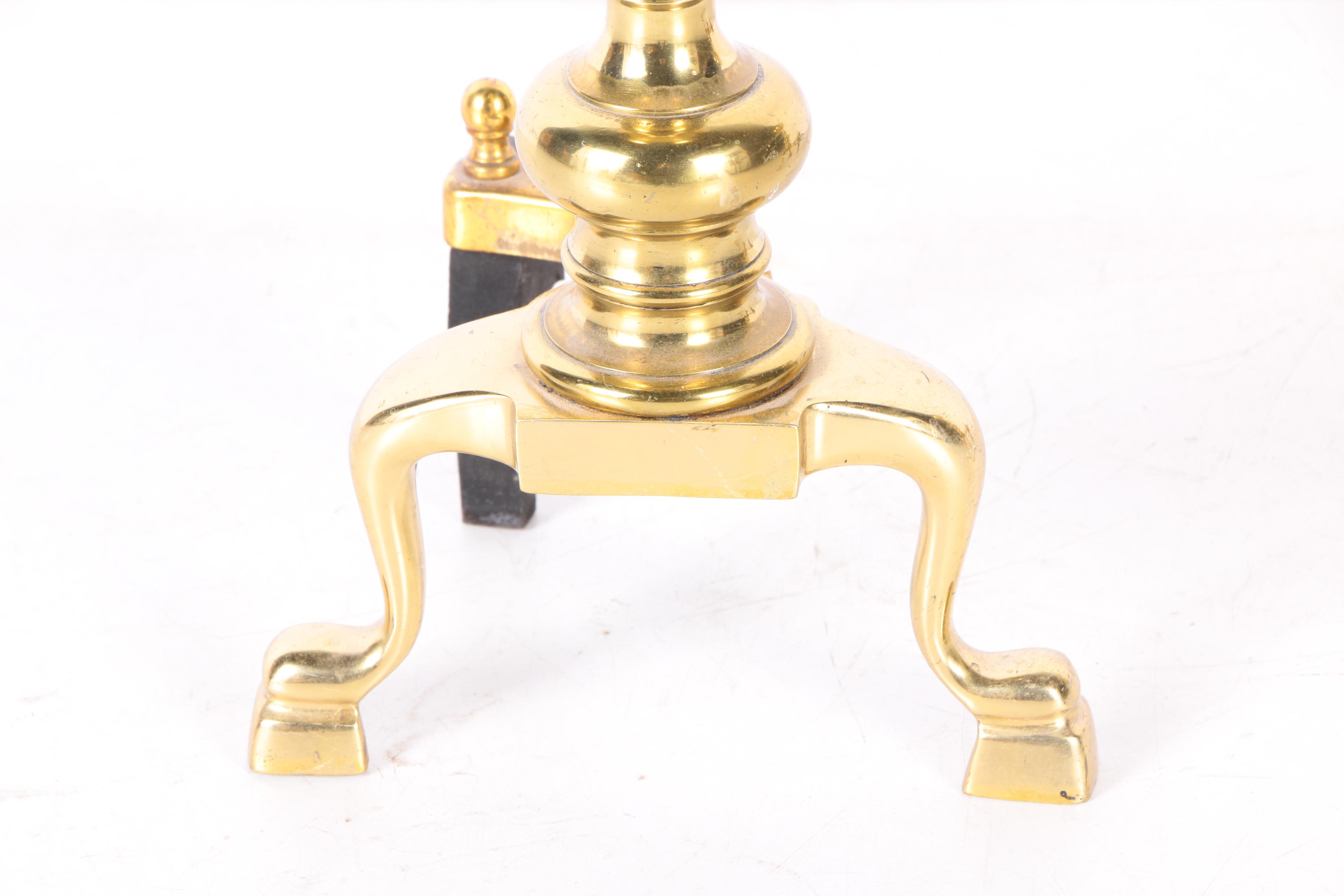 Brass Fireplace Andirons