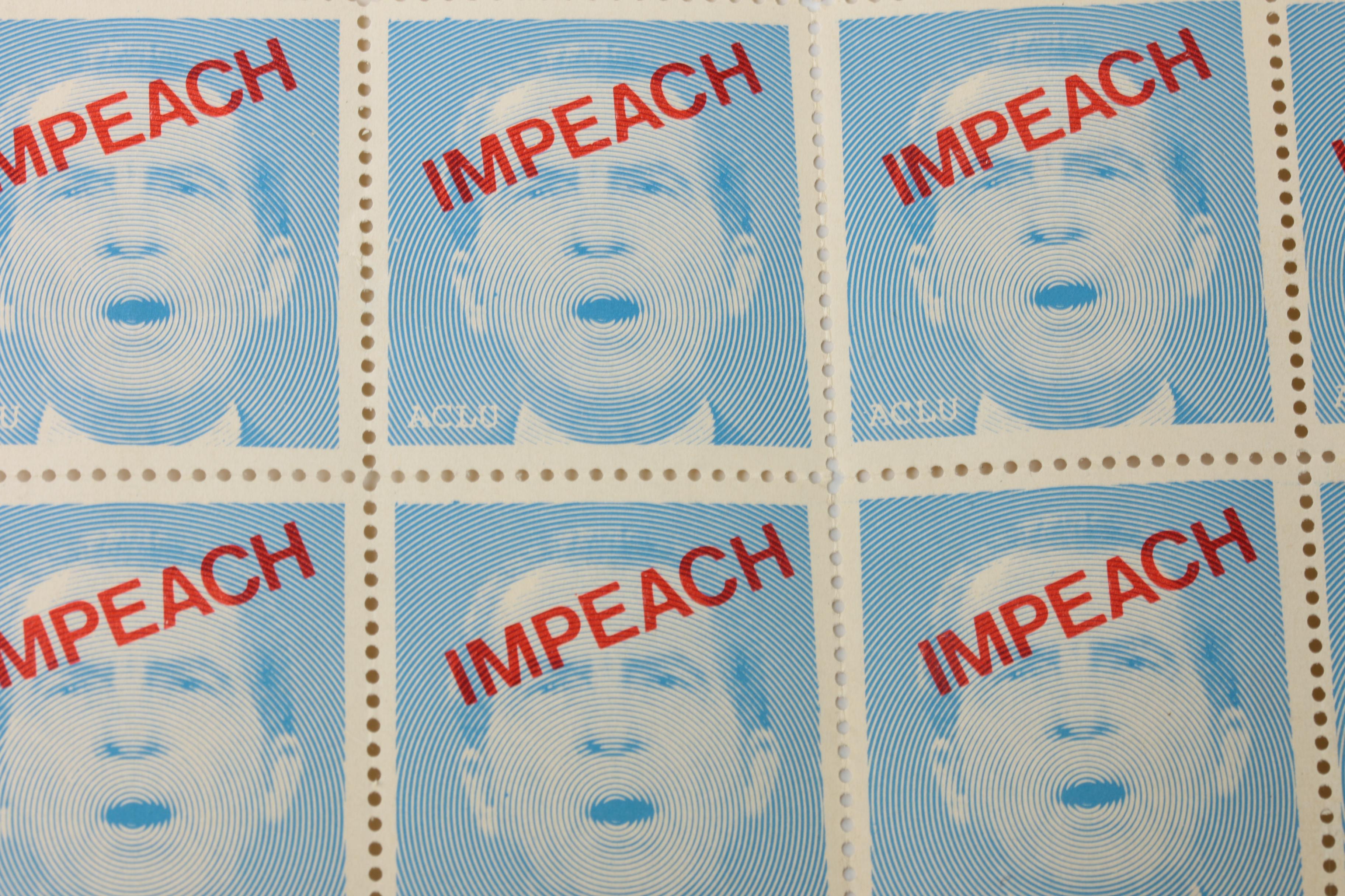 ACLU "Impeach" Nixon Decorative Stamps