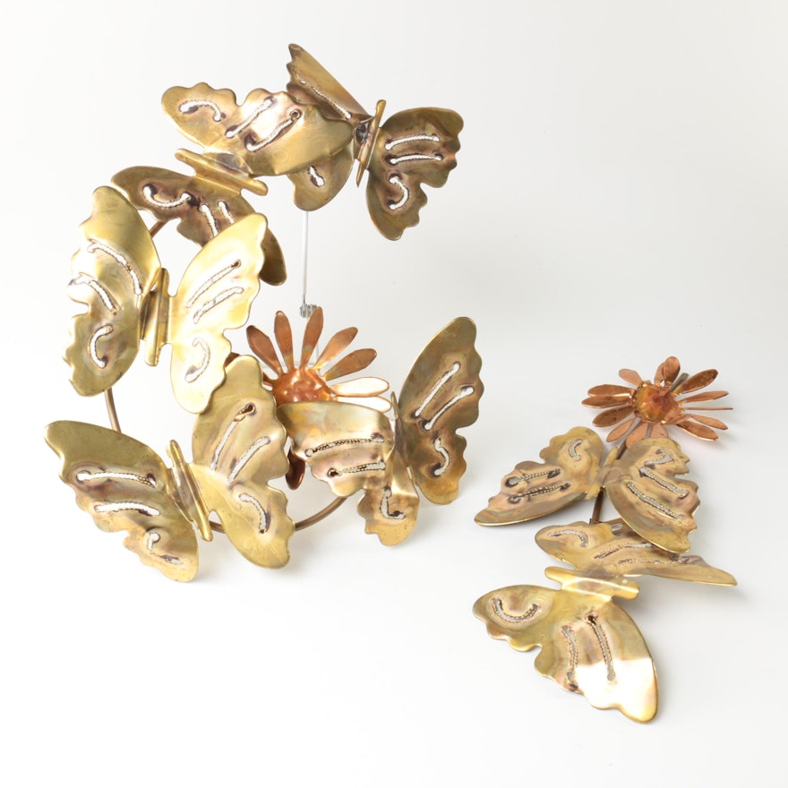 Brass Butterfly Wall Decor