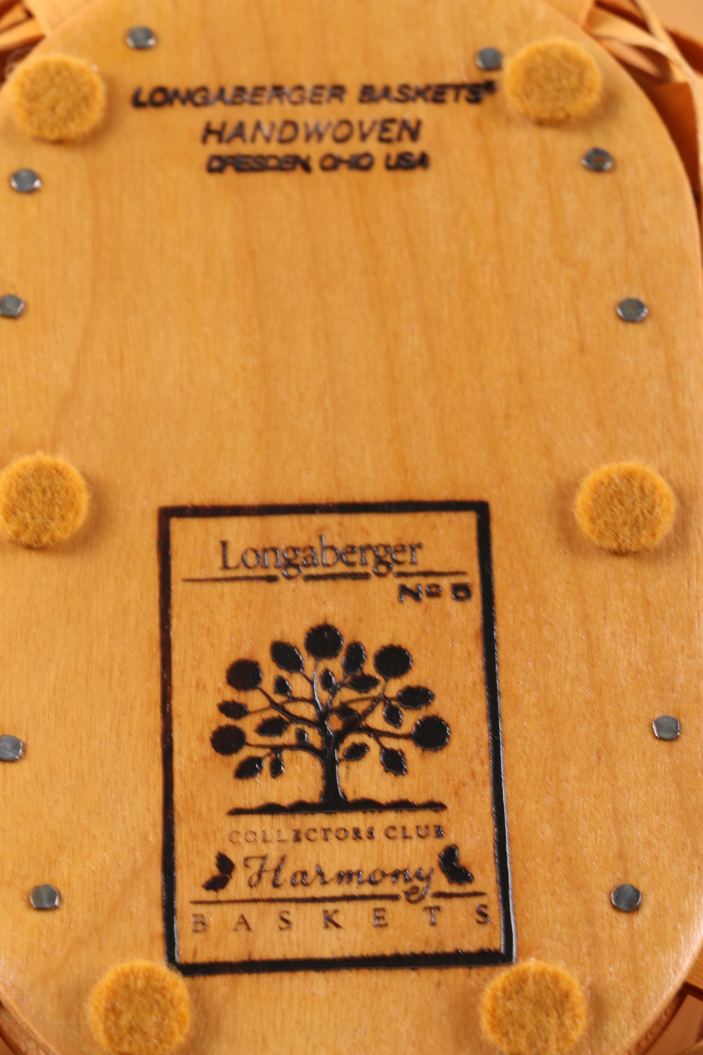 Longaberger Collectors Club "Harmony" Baskets