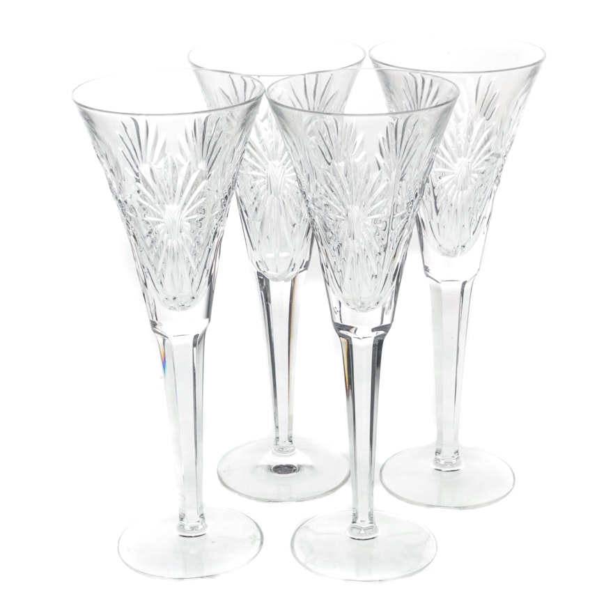 Waterford Crystal "Millenium Series: Health" Champagne Flutes