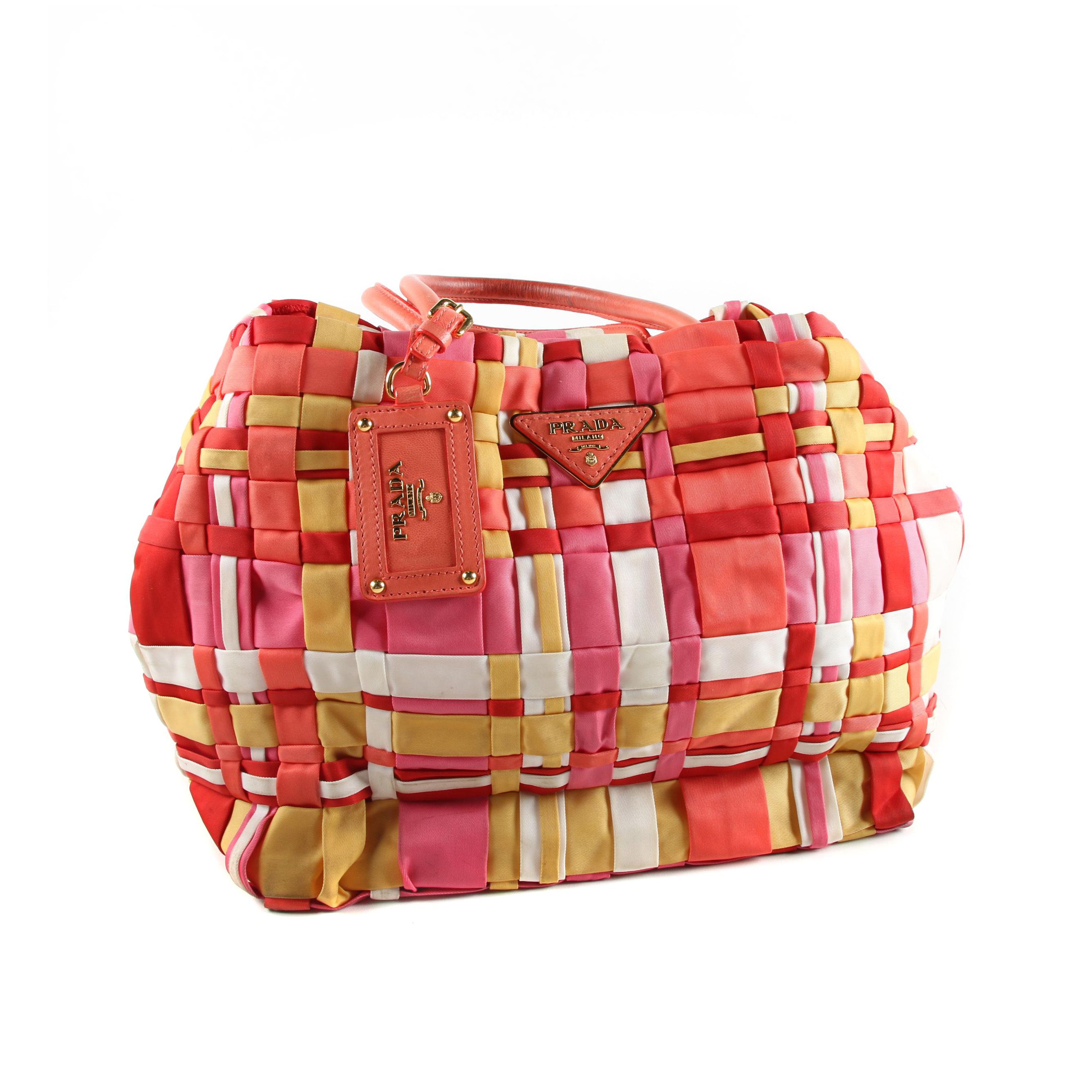 Prada Woven Tessuto Tote