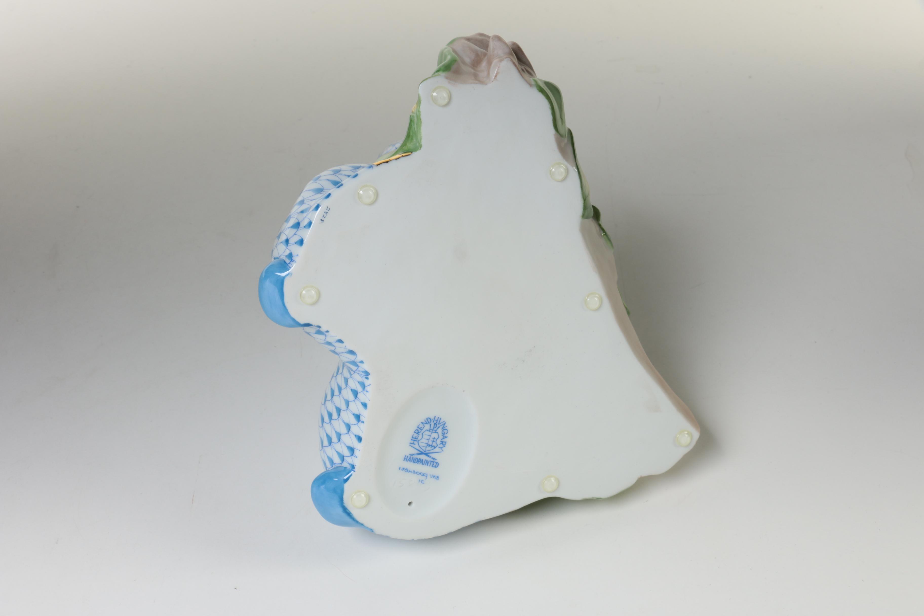 Herend "Bunny Love" Hand-Painted Porcelain Figurine