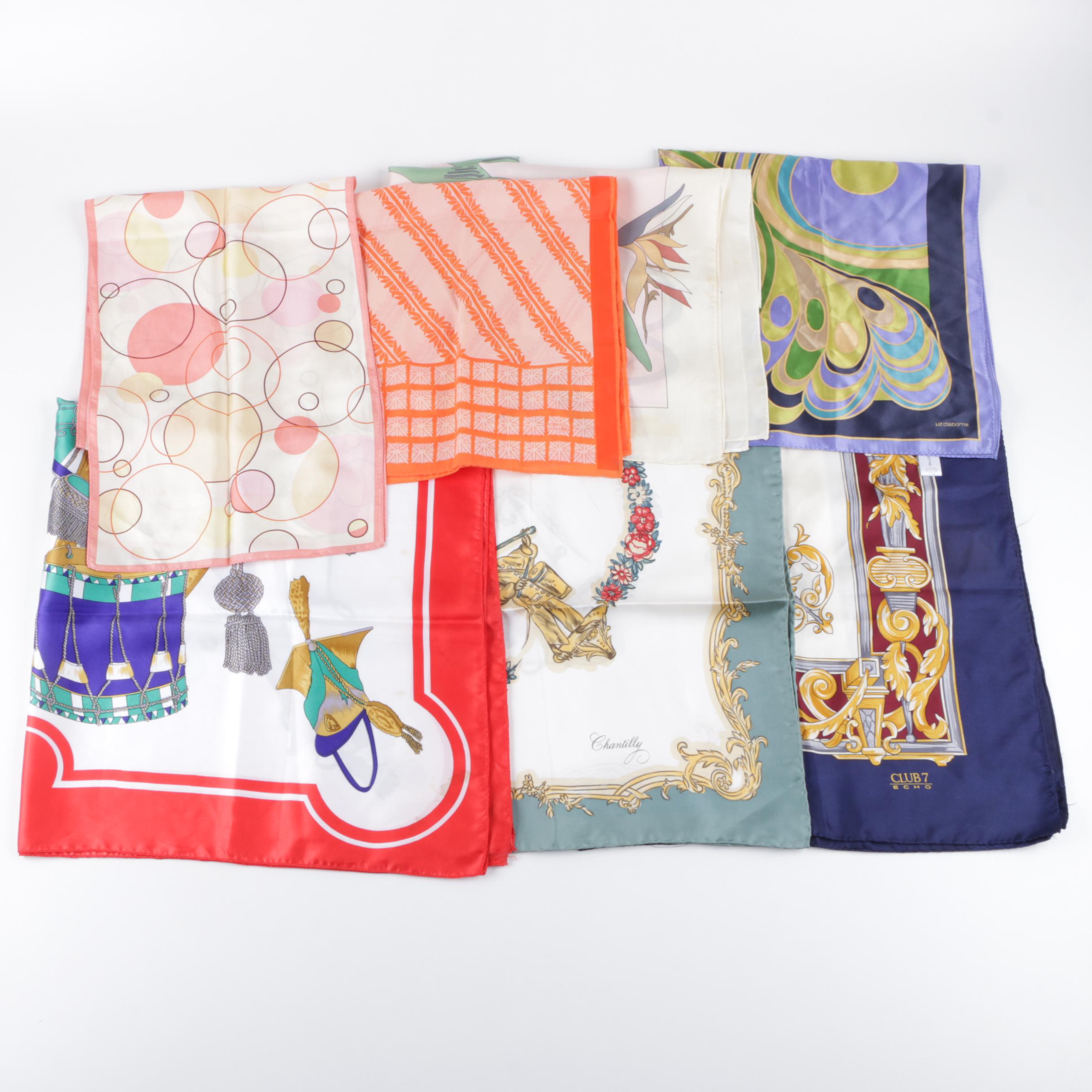 Vintage Scarves Including Echo and Liz Claiborne