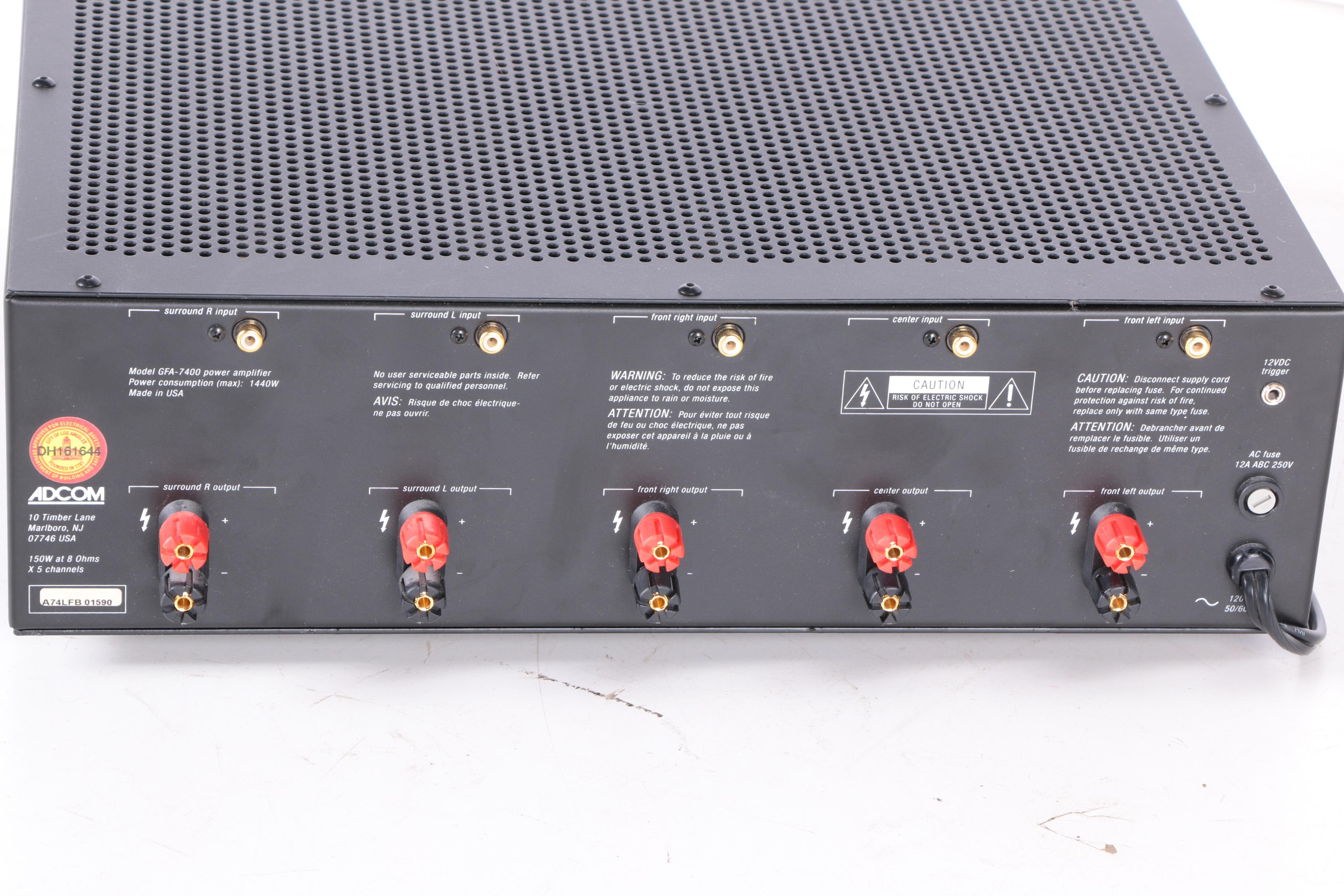 Adcom GFA 7400 Five Channel Amplifier