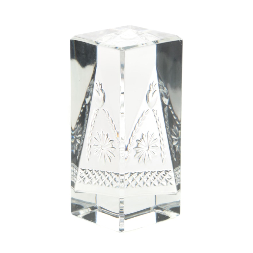 Waterford Crystal  "Times Square 2001" Paperweight
