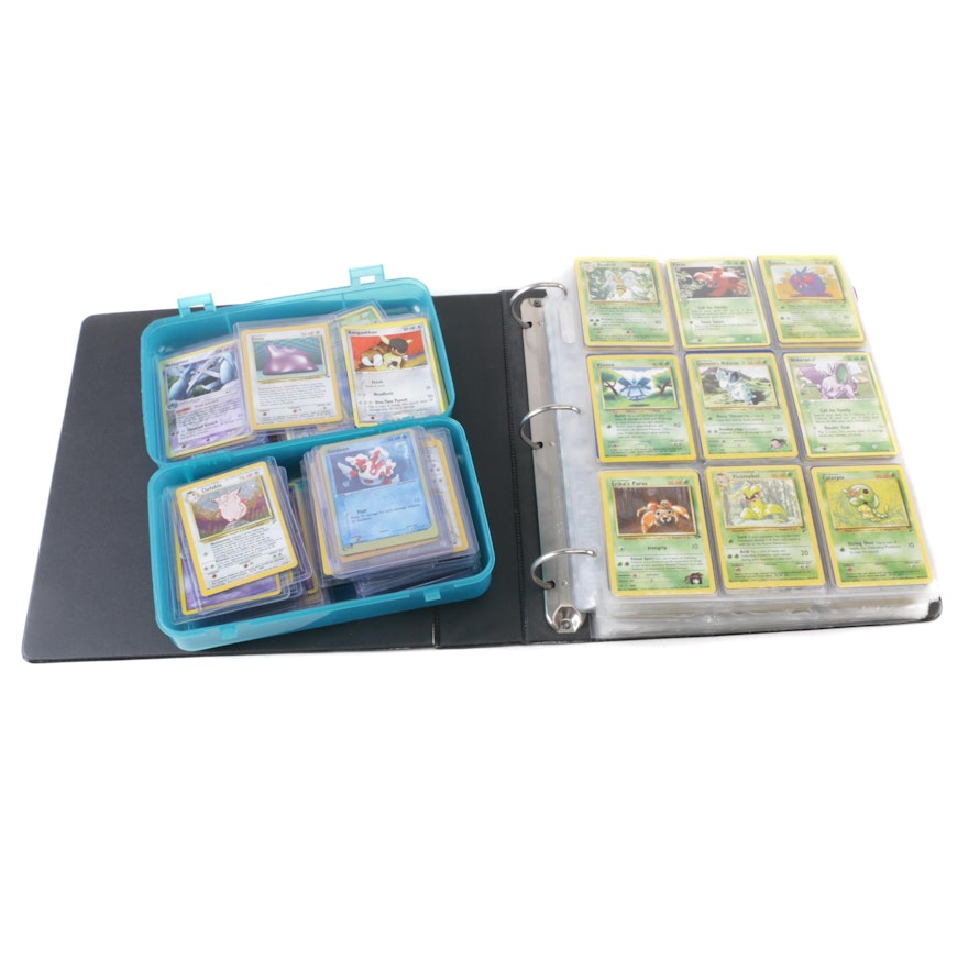 Pokemon Cards in Album and Case
