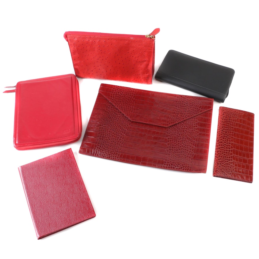 Leather Wallets and Clutches Including Steffano Bravo and Sena