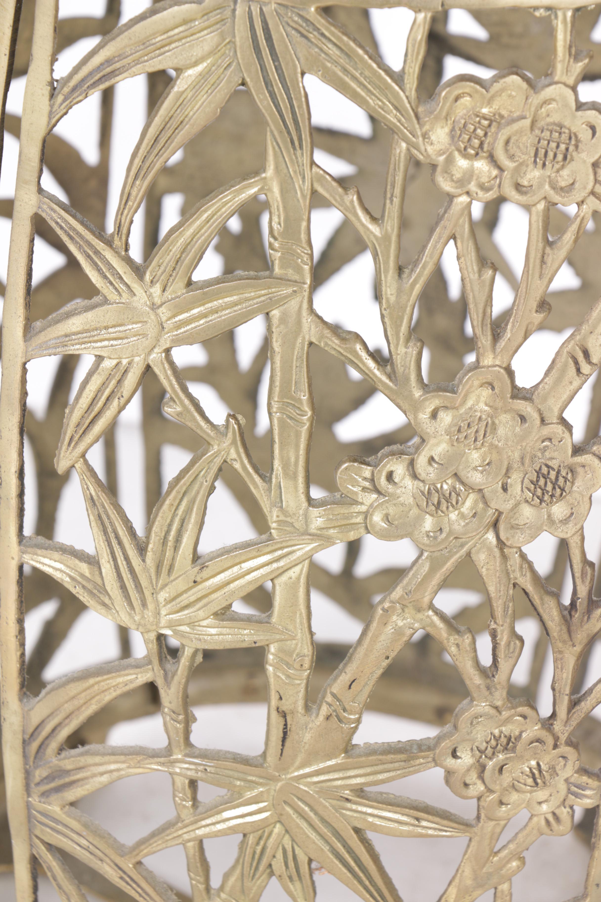 Brass Rooster Themed Garden Stool