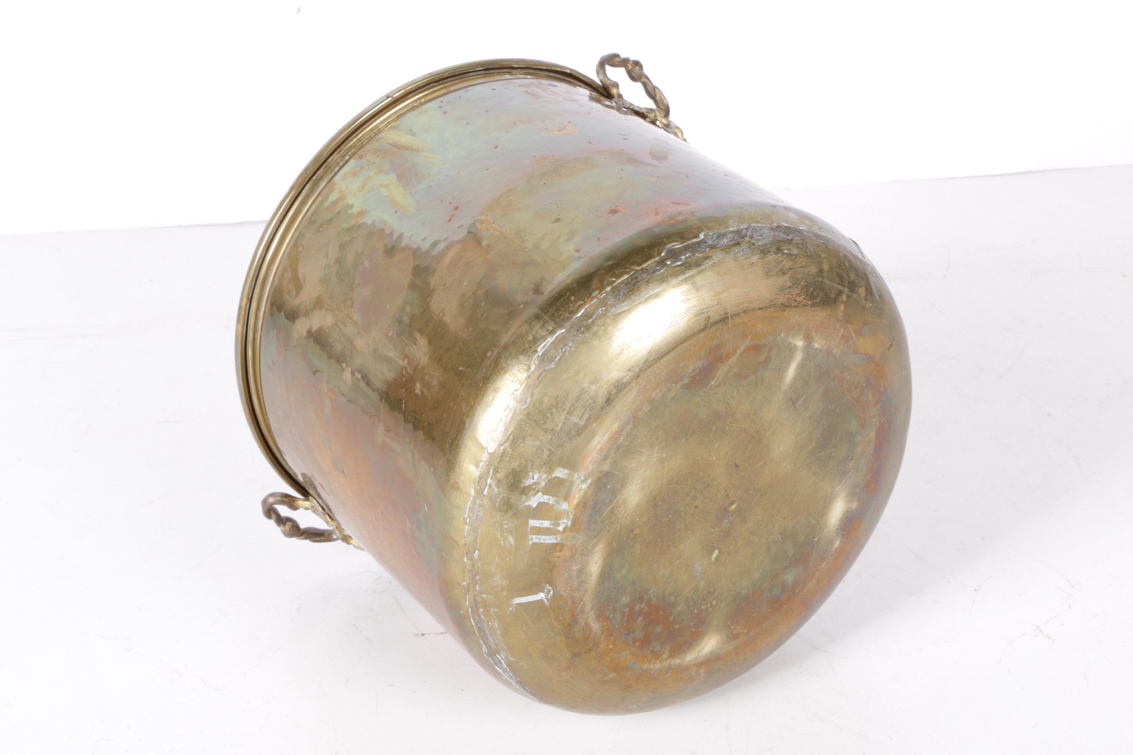 Vintage Brass Bucket