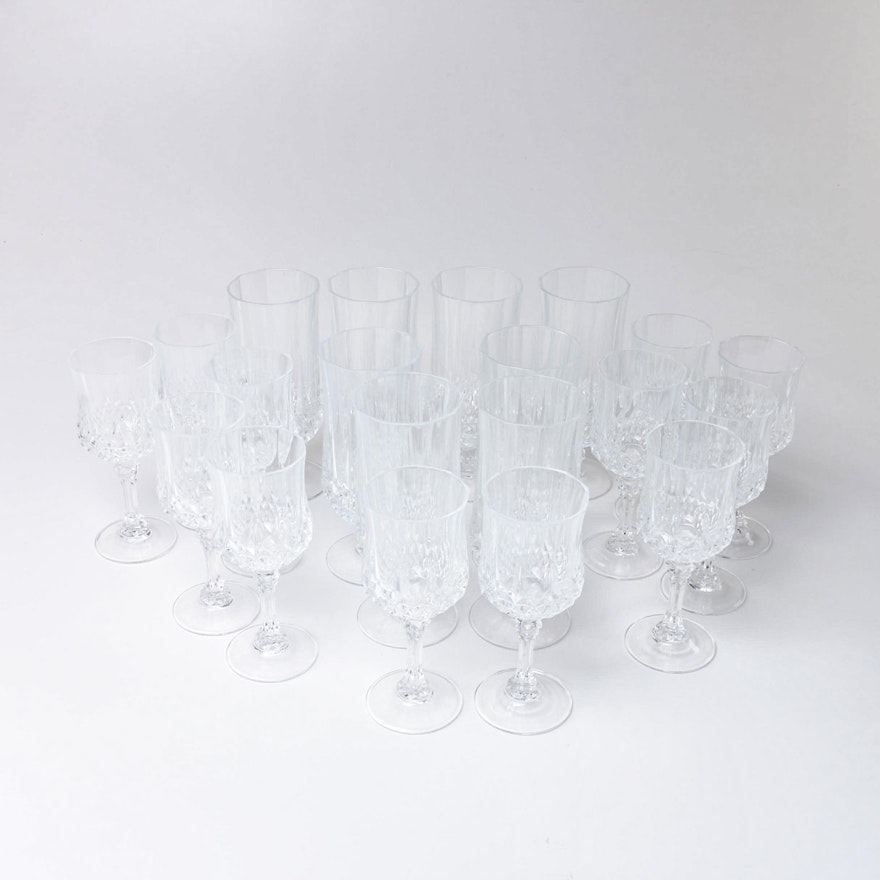 Collection of Cristal D'Arques-Durand "Longchamp" Stemware from 1990-1991