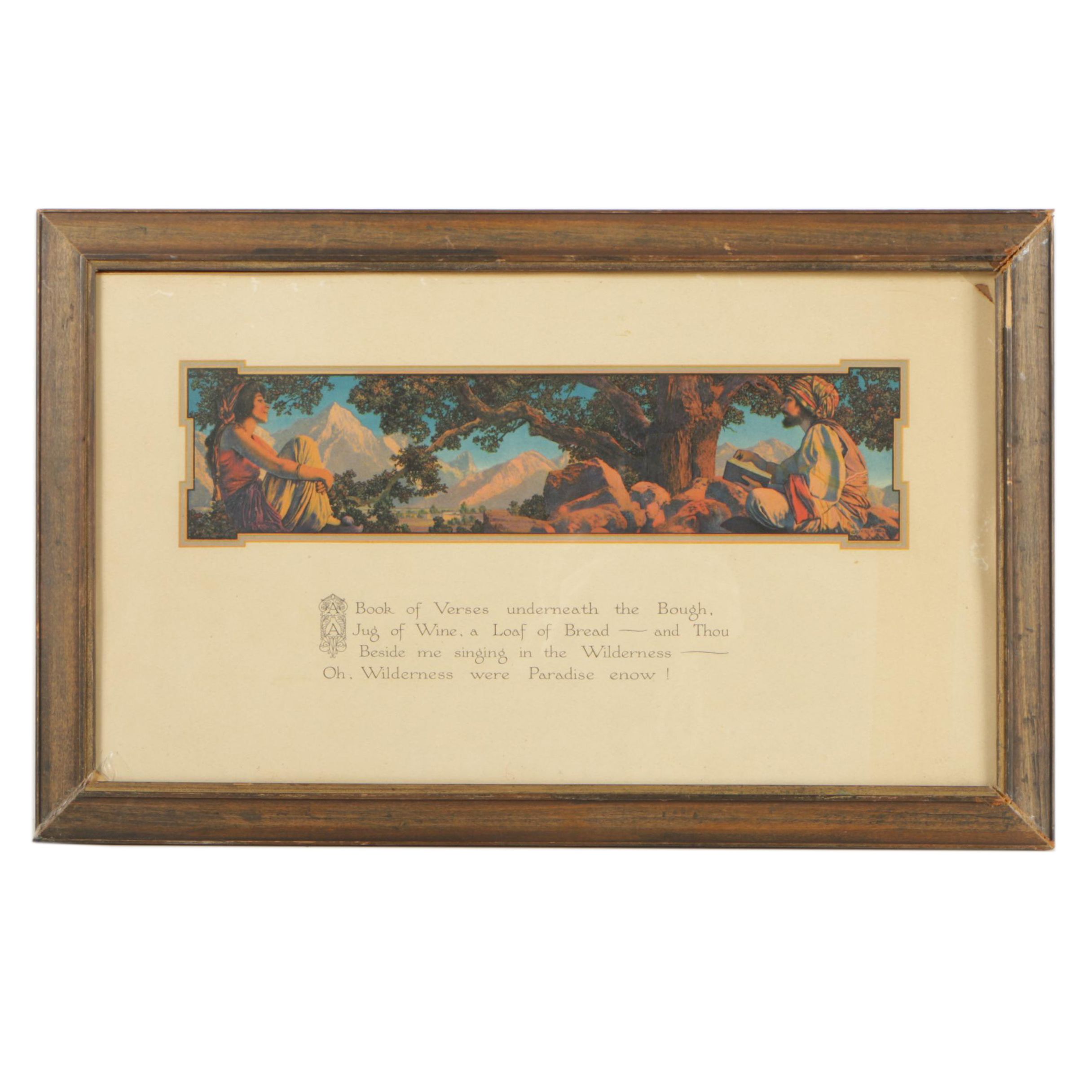 Offset Lithograph After Maxfield Parrish's "The Rubaiyat"