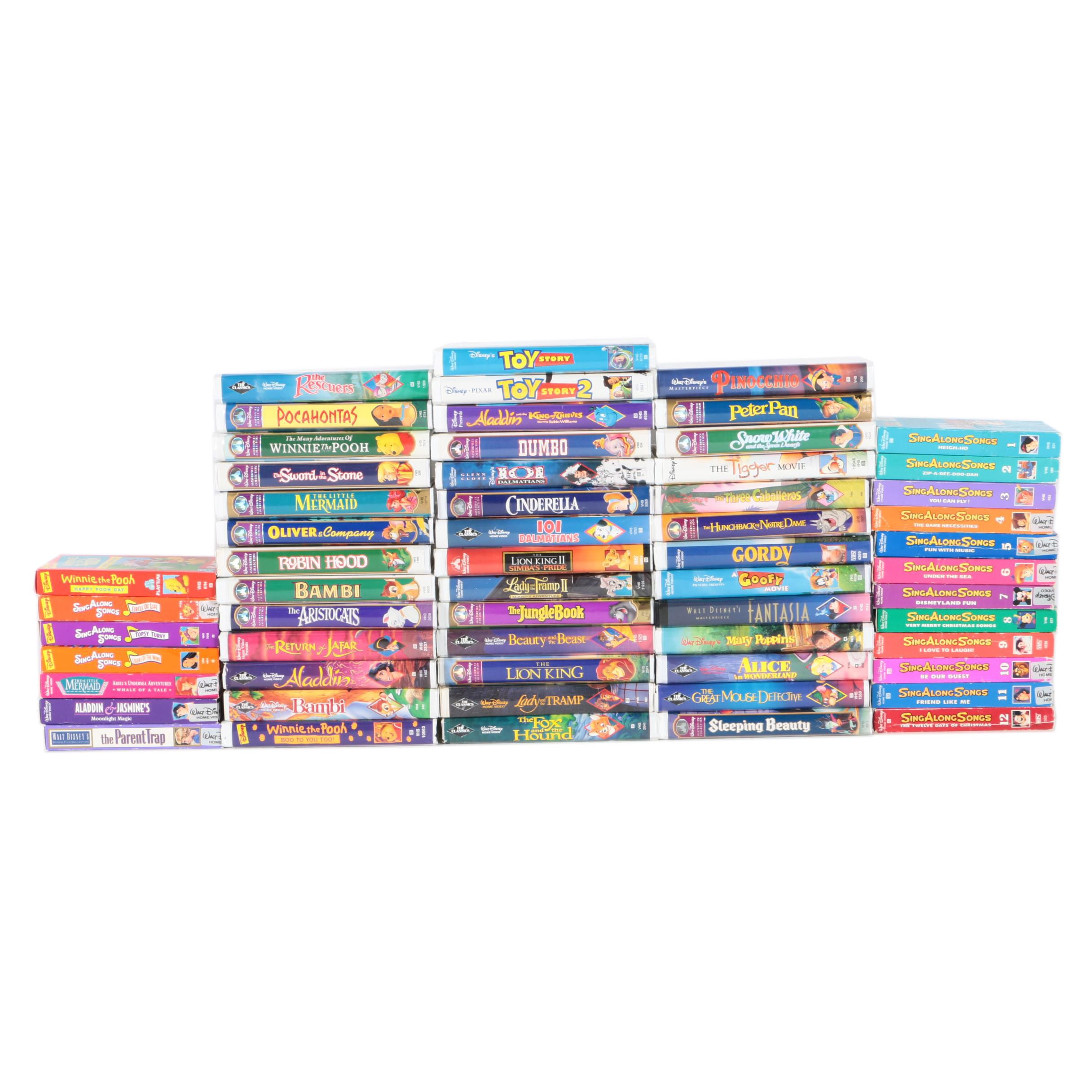 Assorted Disney VHS Tapes including Disney Black Diamond Series