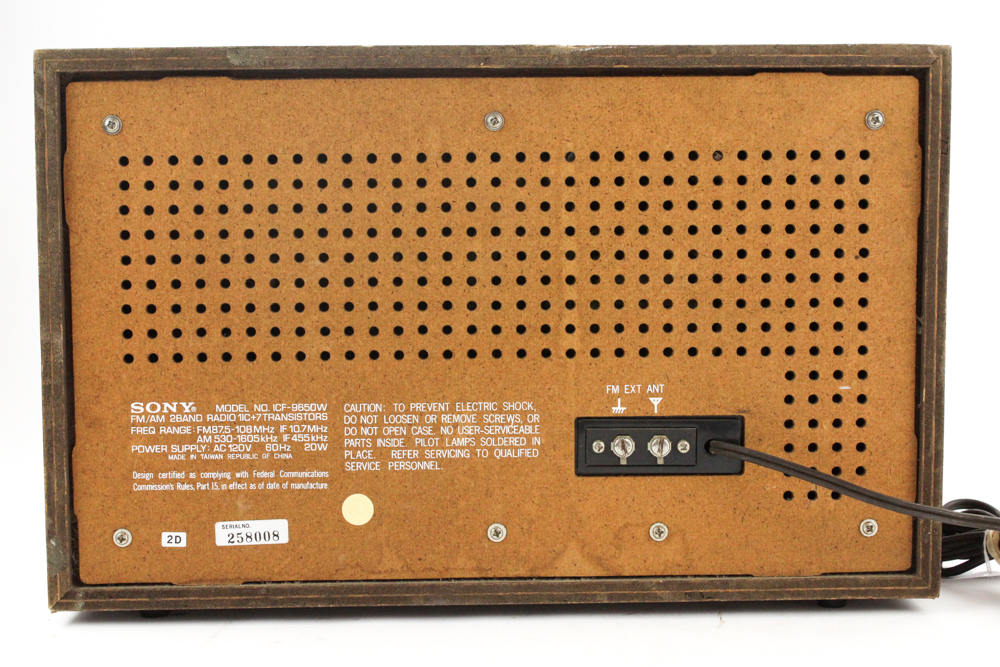 Vintage Sony Fidelity Sound AM/FM Radio