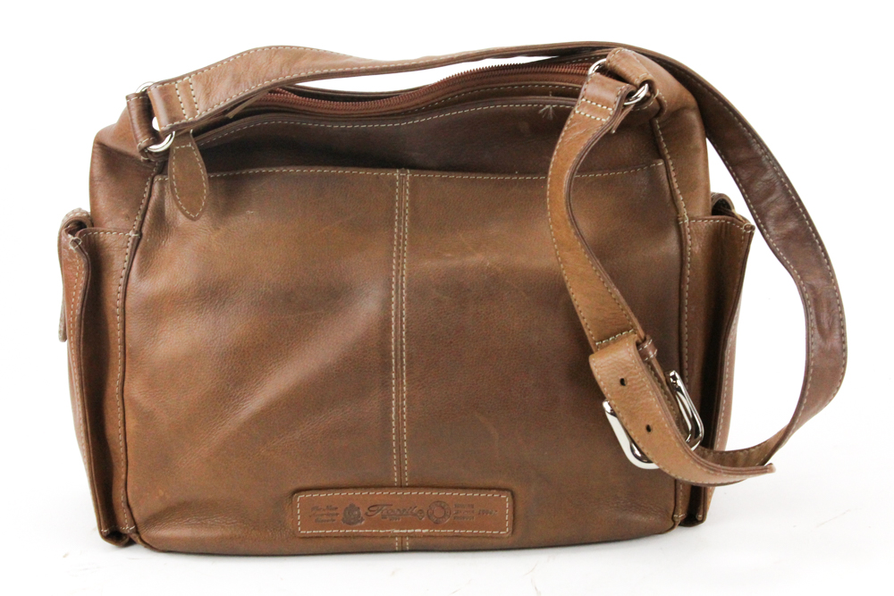 Fossil Brown Leather Messenger Bag