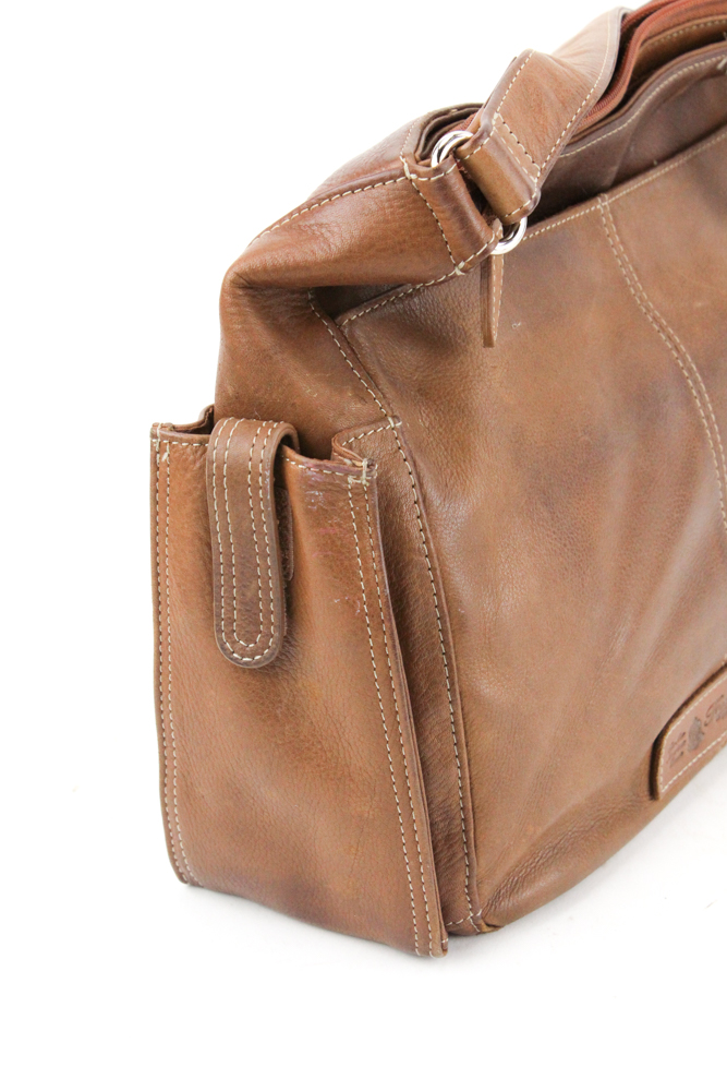 Fossil Brown Leather Messenger Bag