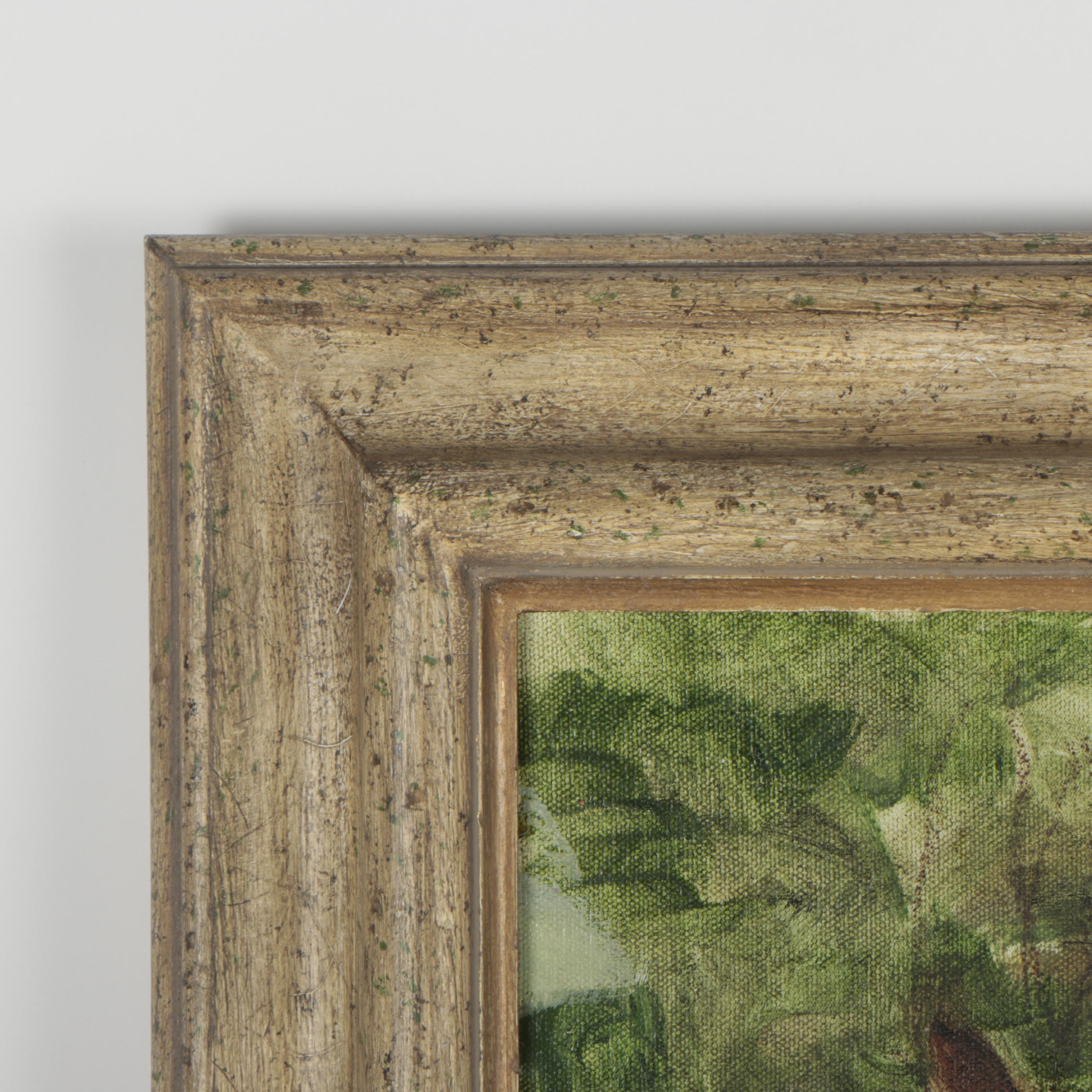 Oil Painting of Blooming Woods