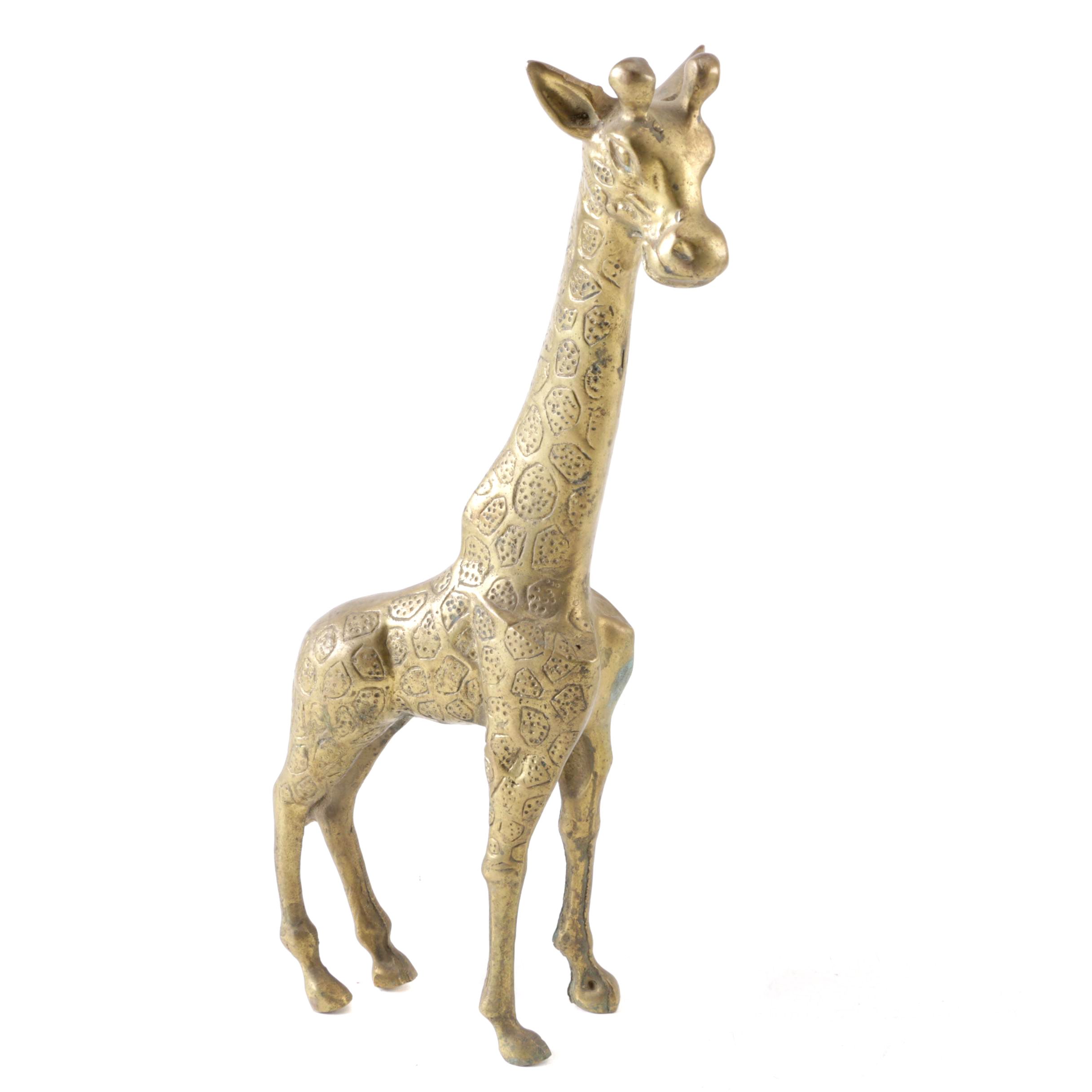 Brass Giraffe Figurine